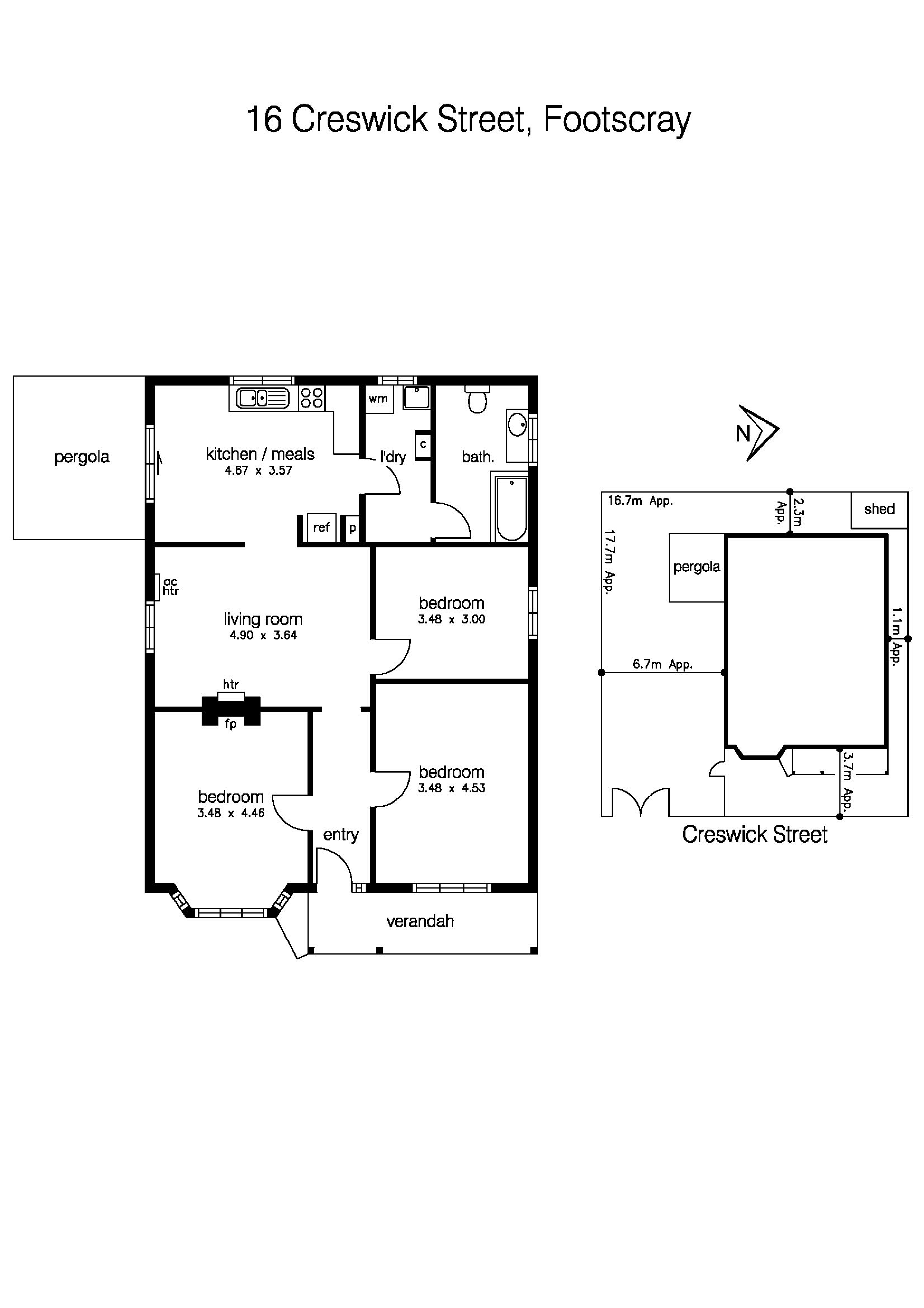 16 Creswick Street, FOOTSCRAY VIC 3011 - Floorplan