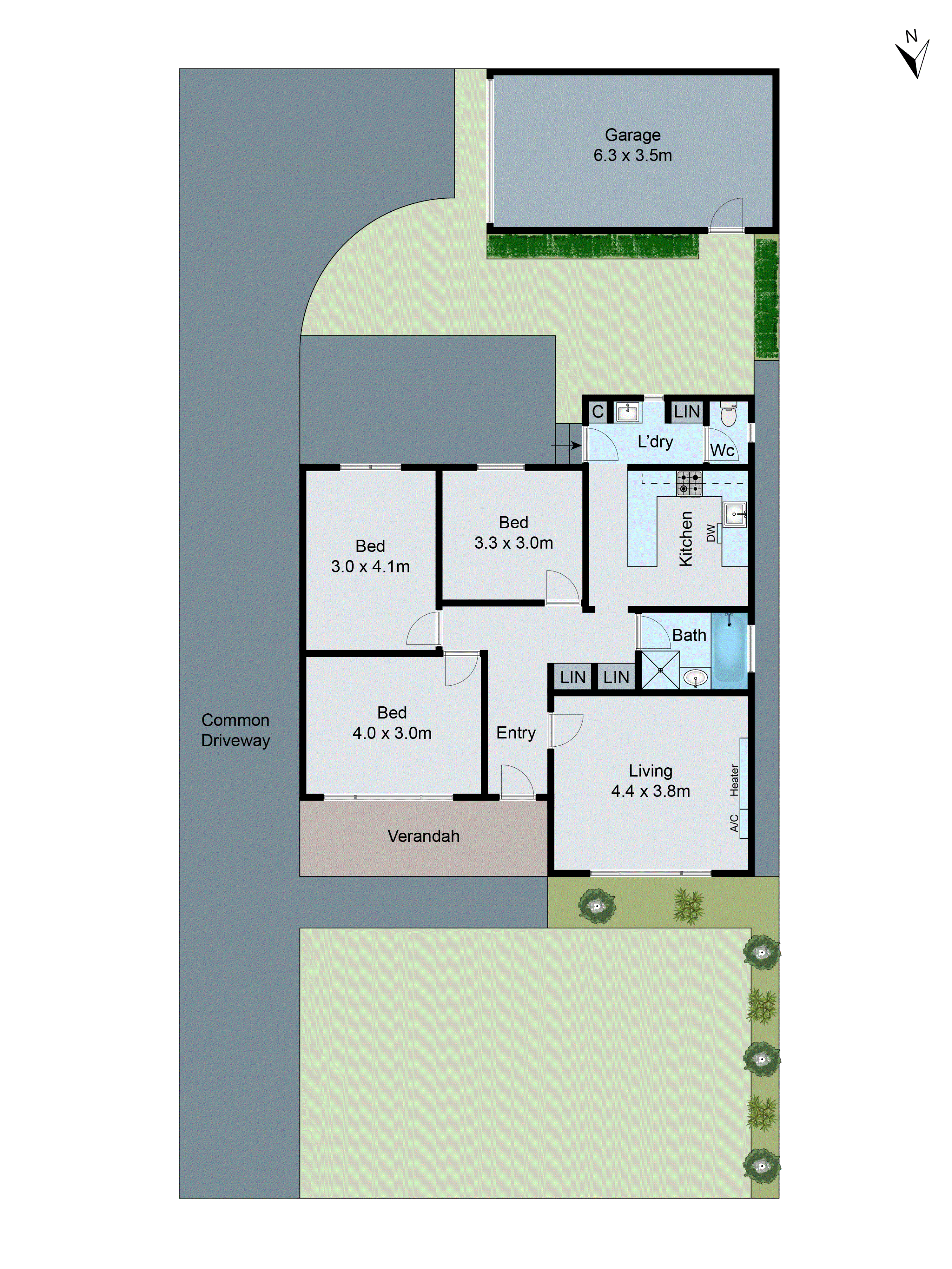 1/6 Glover Street, Newcomb VIC 3219 - Floorplan