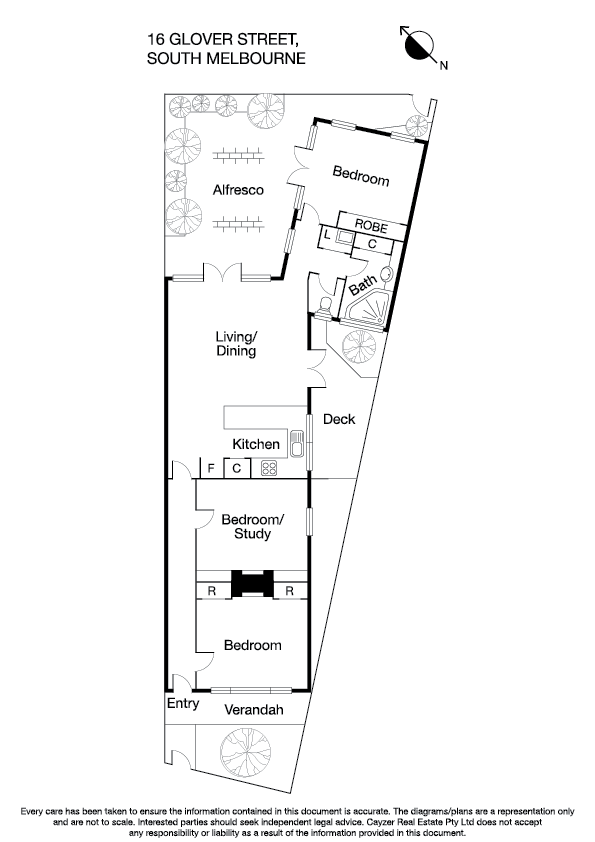 16 Glover Street, SOUTH MELBOURNE VIC 3205 - Floorplan