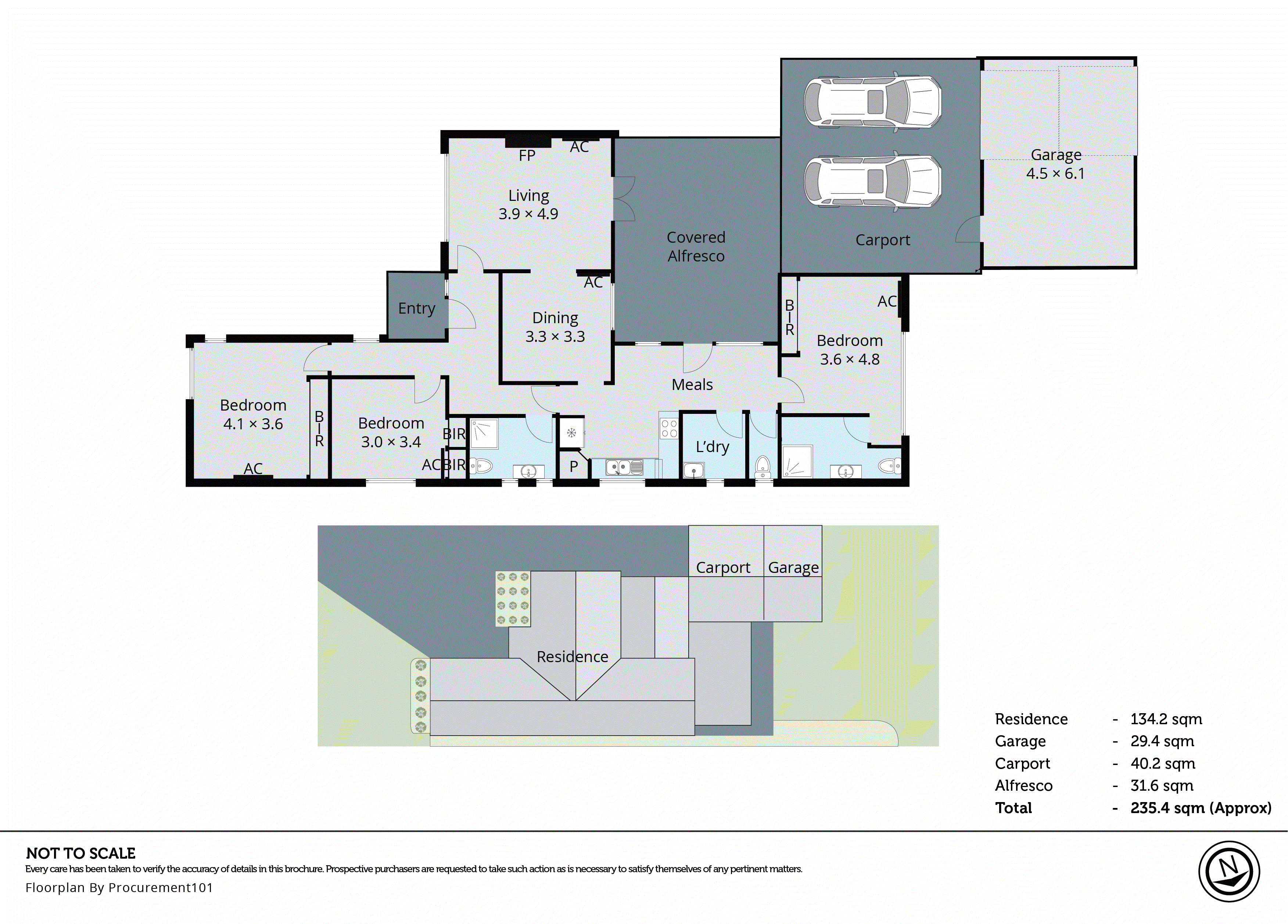 16 Hillside Avenue, Dandenong North VIC 3175 - Floorplan