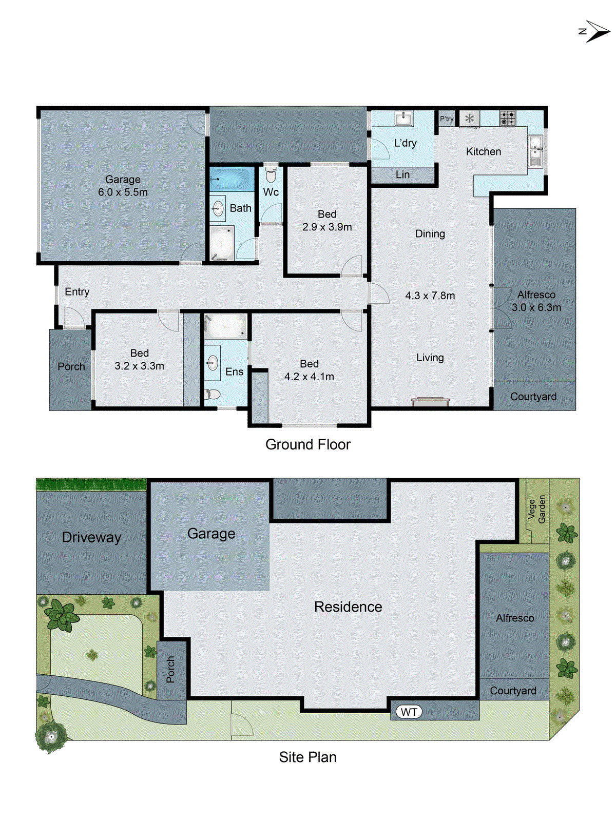 1/6 Huntingdon Street, Newtown VIC 3220 - Floorplan