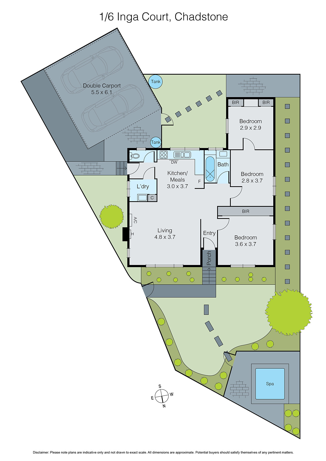 1/6 Inga Court, Chadstone VIC 3148 - Floorplan