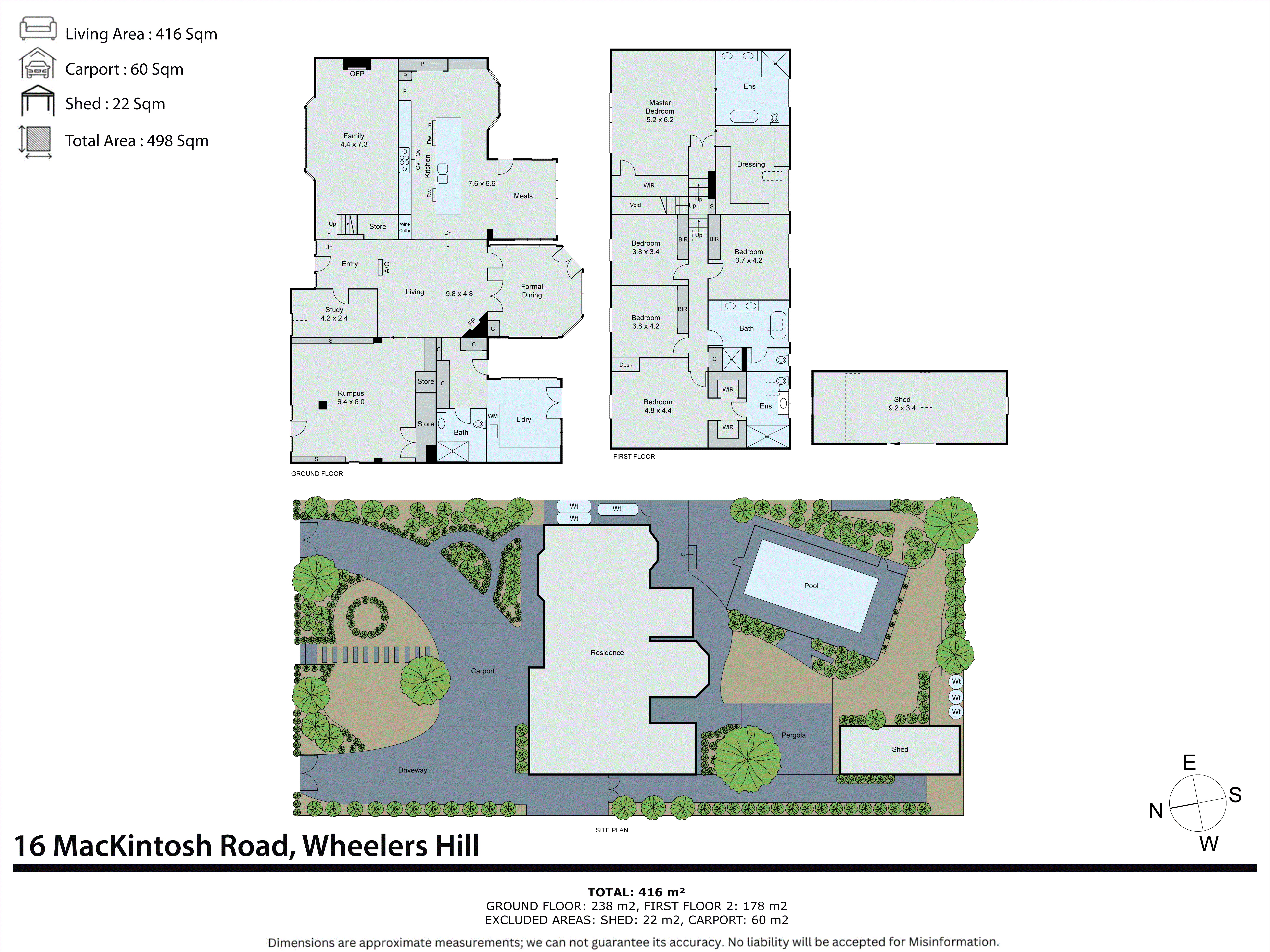 16 Mackintosh Road, Wheelers Hill VIC 3150 - Floorplan