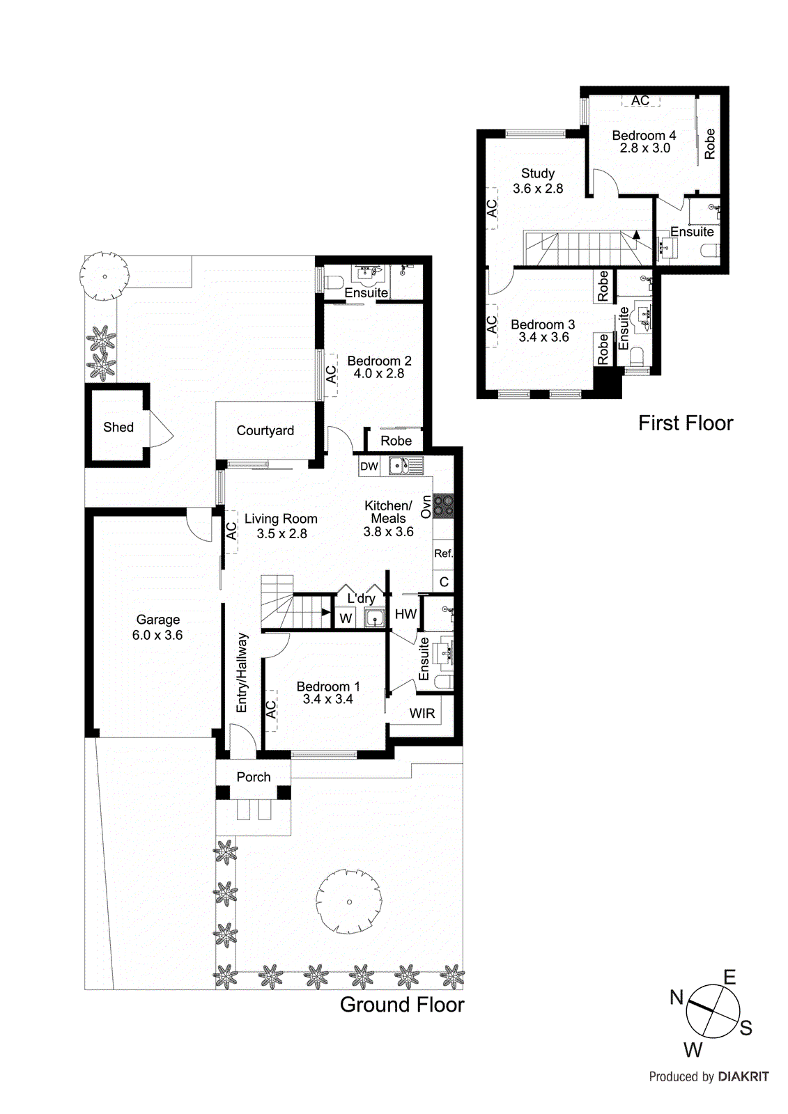 1/6 McGregor Street, Clayton VIC 3168 - Floorplan