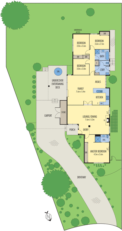16 Mill Court, Wheelers Hill VIC 3150 - Floorplan