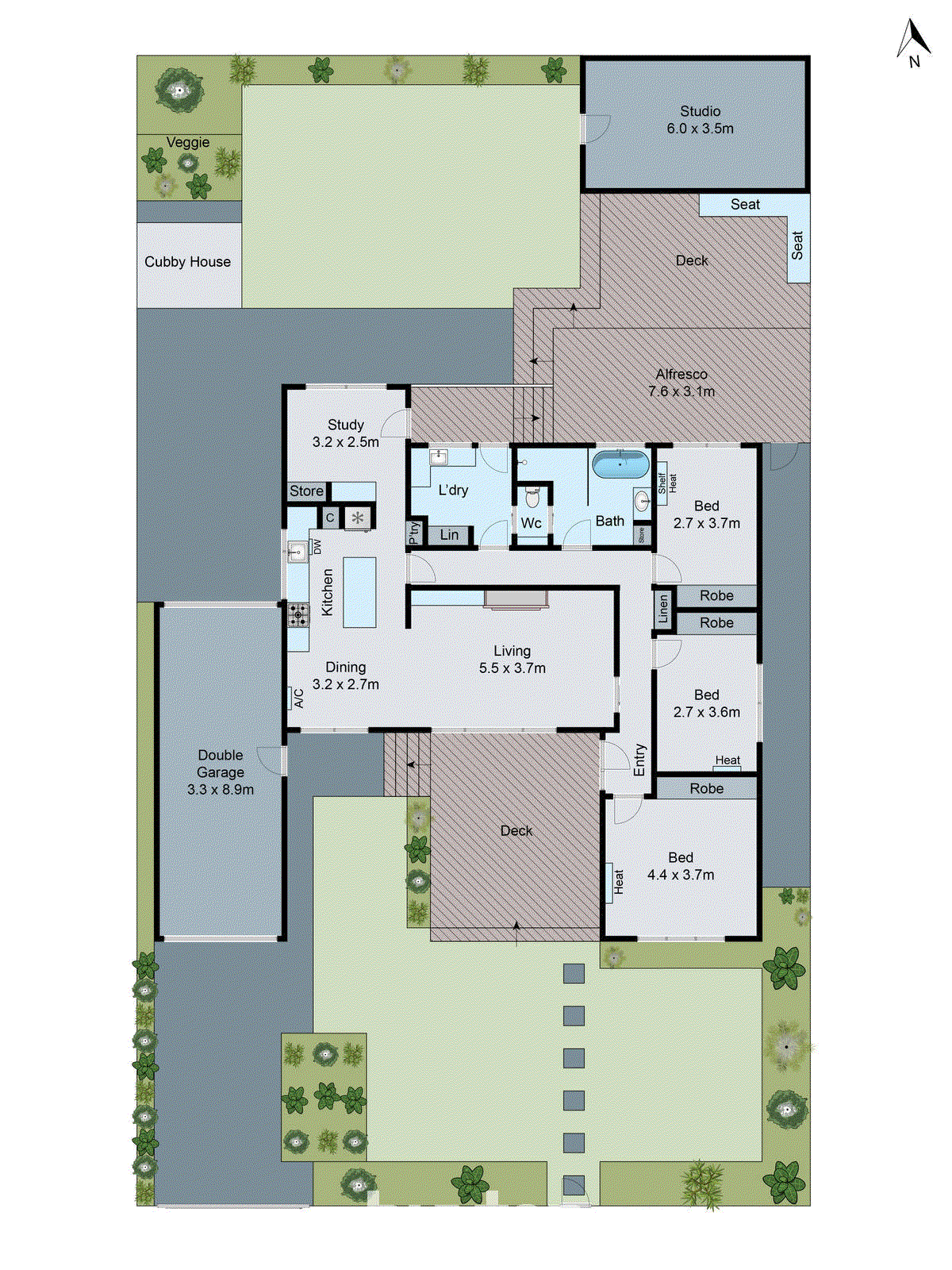 16 Moreton Bay Drive, Highton VIC 3216 - Floorplan