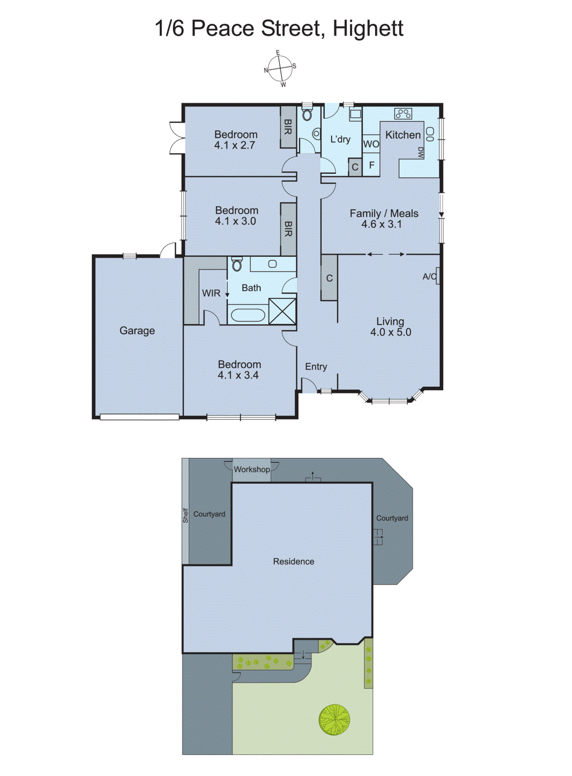 1/6 Peace Street, Highett VIC 3190 - Floorplan