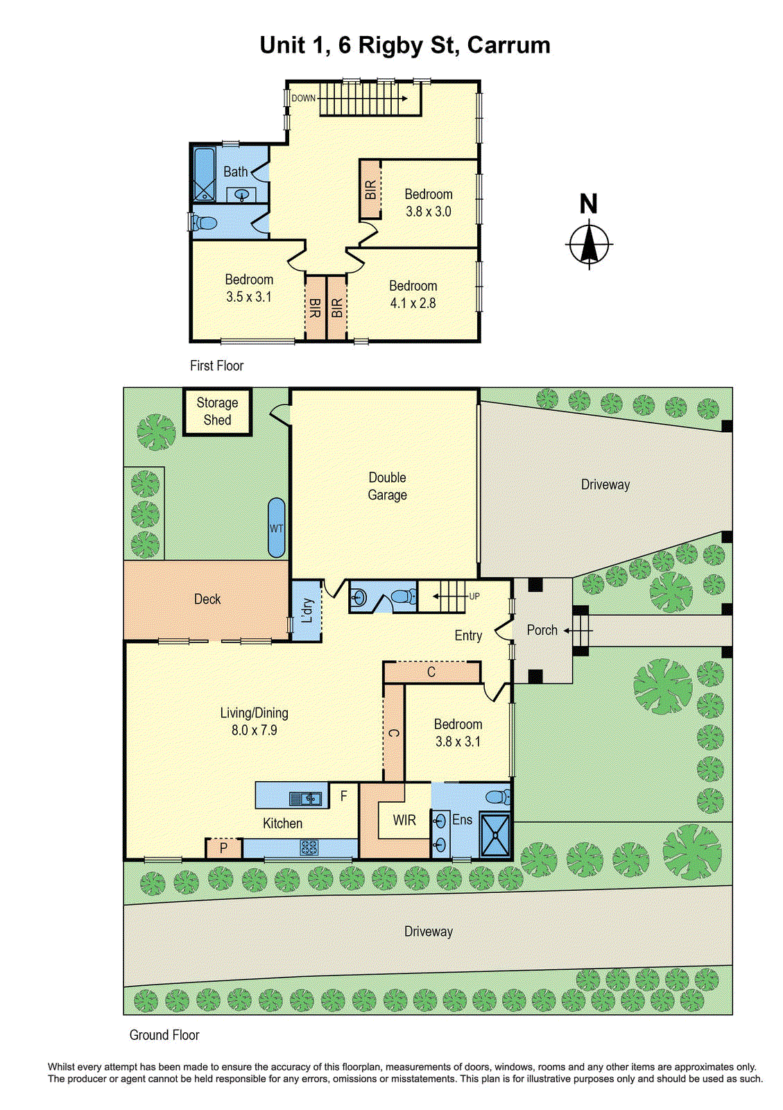 1/6 Rigby Street, Carrum VIC 3197 - Floorplan