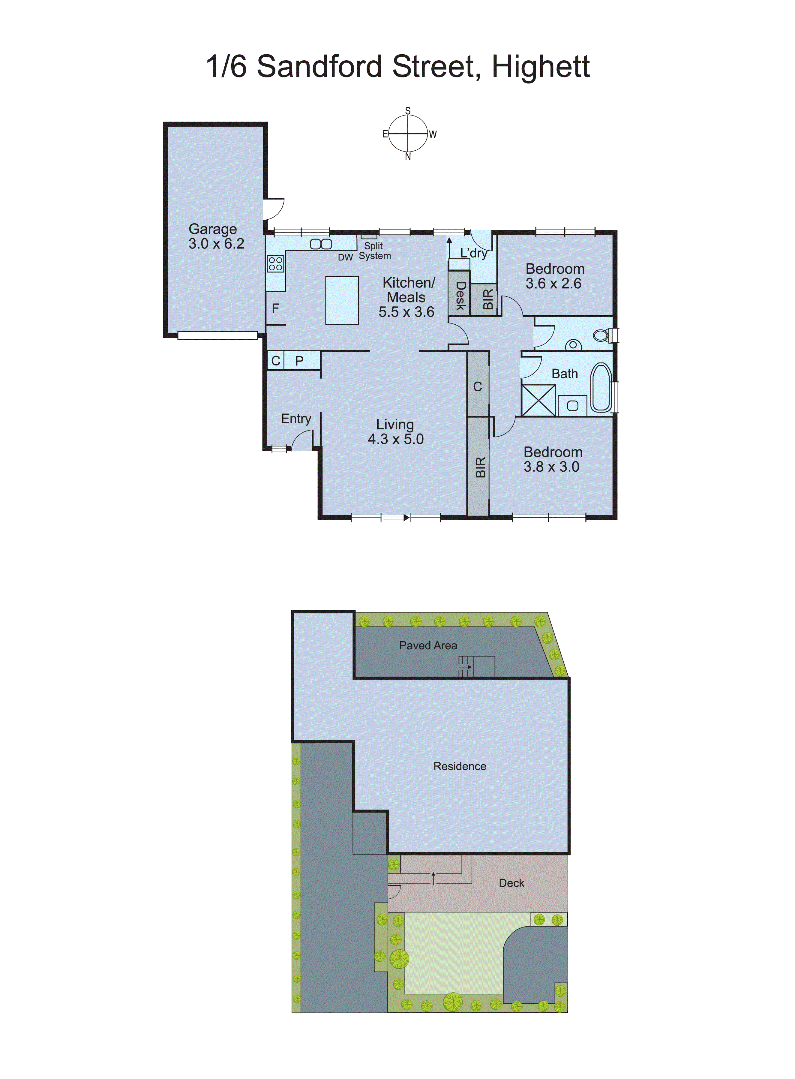 1/6 Sandford Street, Highett VIC 3190 - Floorplan