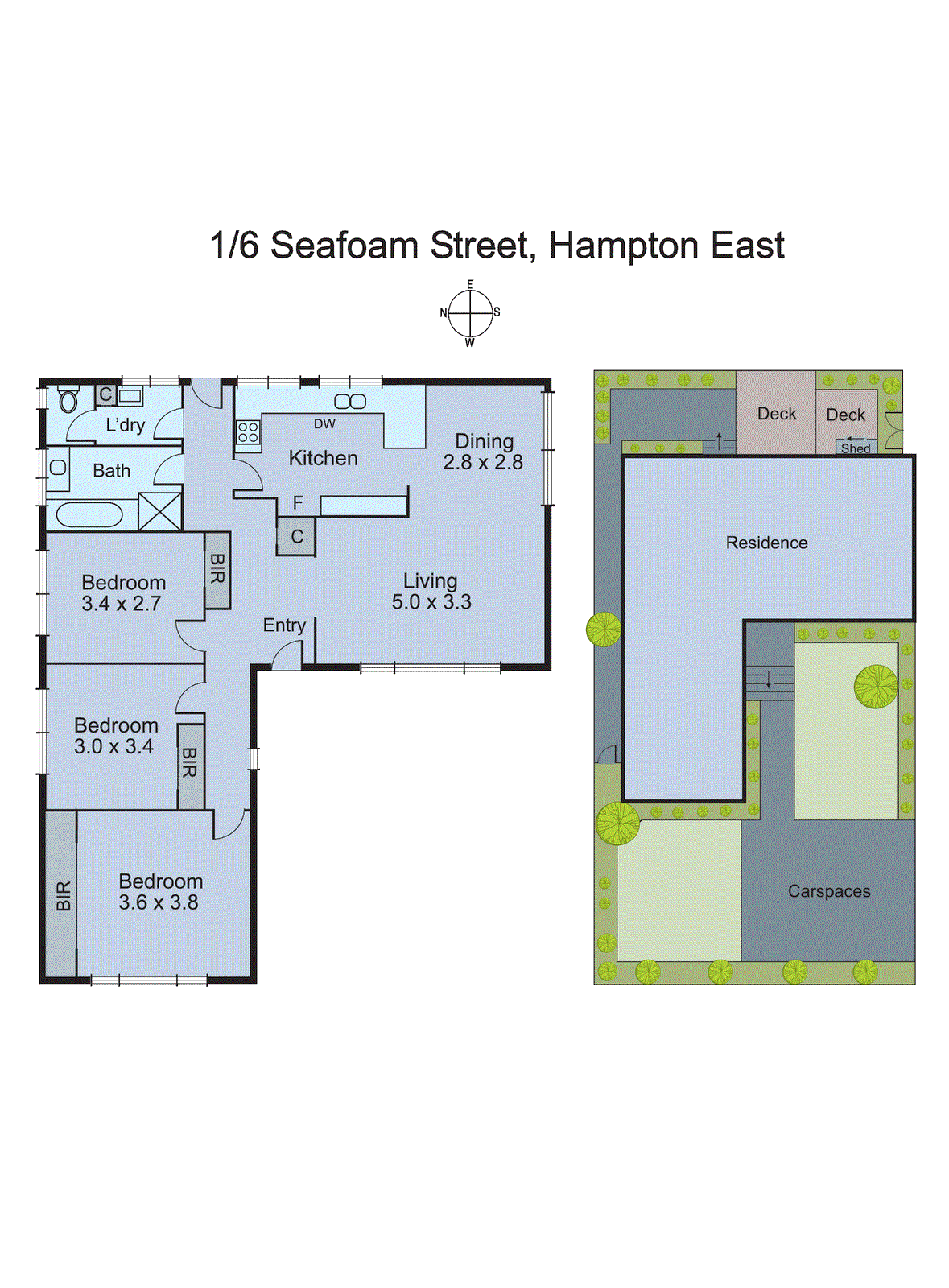 1/6 Seafoam Street, Hampton East VIC 3188 - Floorplan