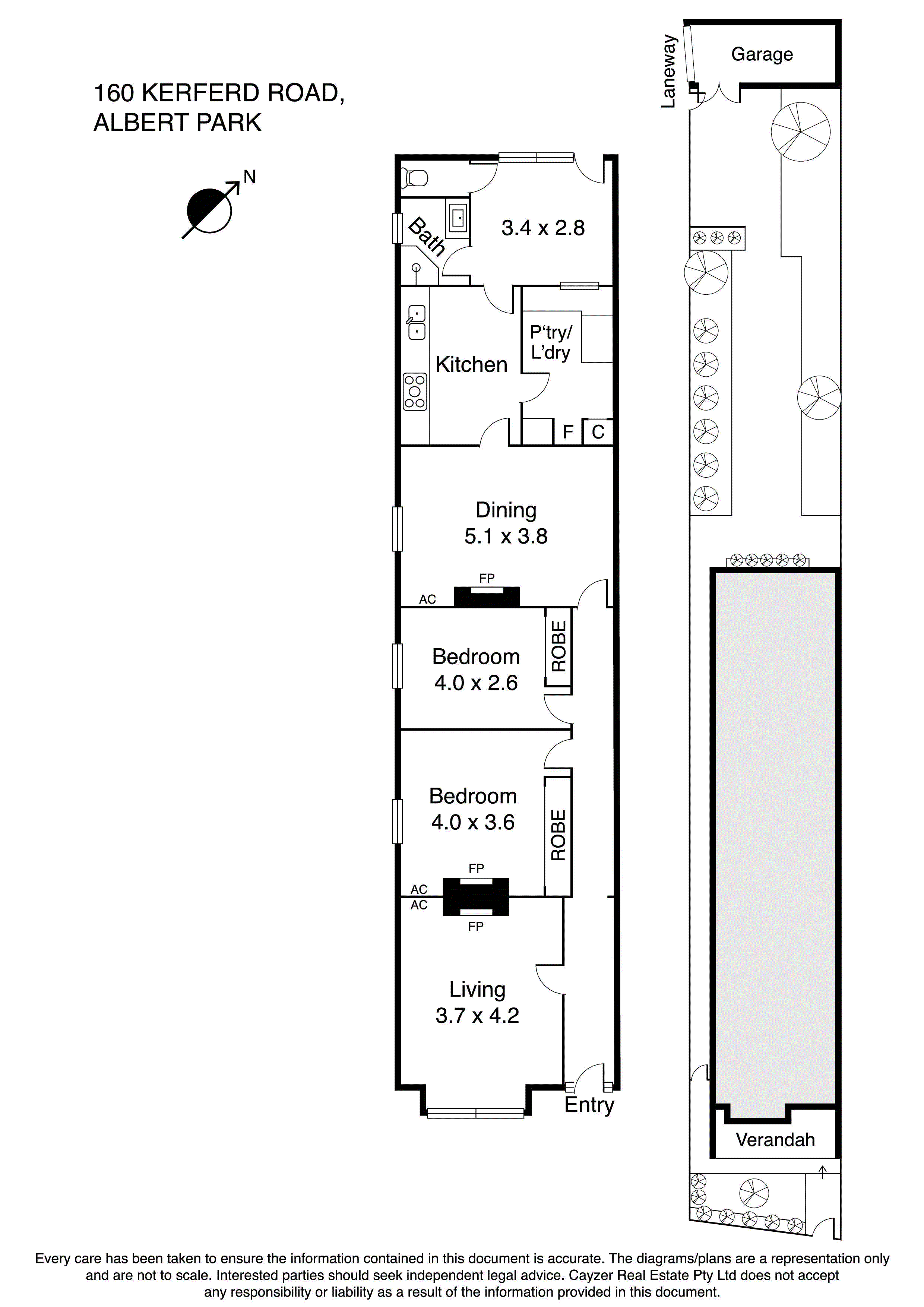 160 Kerferd Road, ALBERT PARK VIC 3206 - Floorplan