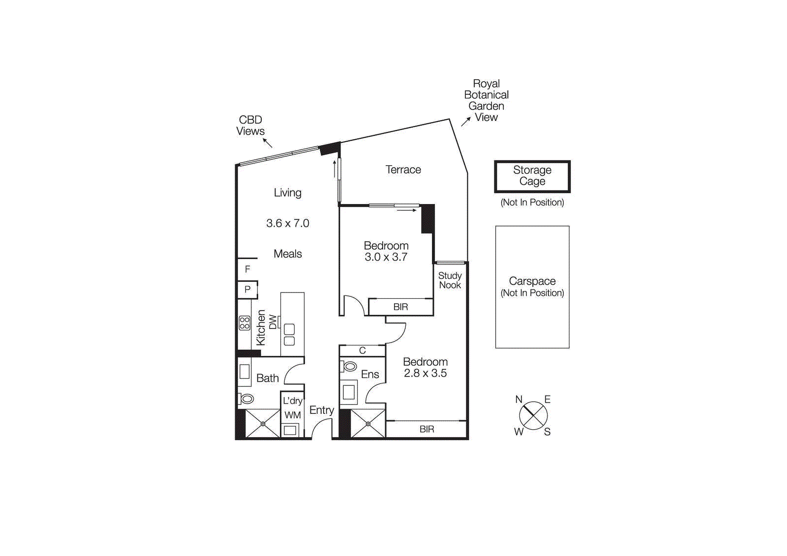 1605/38 Albert Road, South Melbourne VIC 3205 - Floorplan