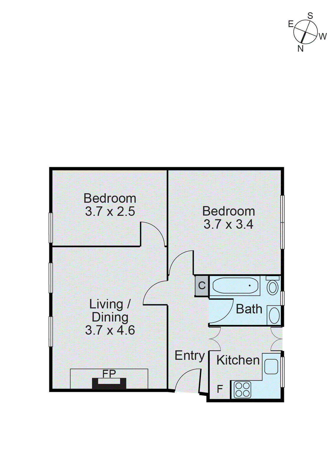 1/61 Canterbury Road, Middle Park VIC 3206 - Floorplan