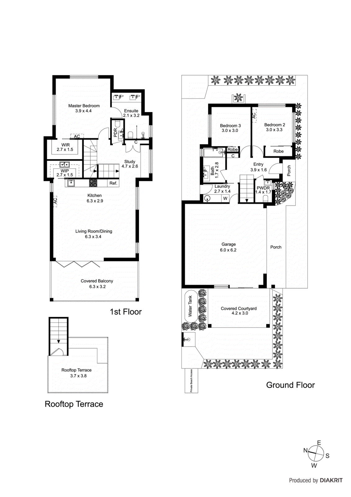 1/622a Nepean Highway, Carrum VIC 3197 - Floorplan