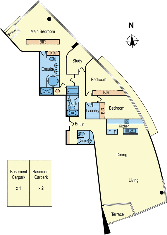 162/95 Rouse Street, Port Melbourne VIC 3207 - Floorplan