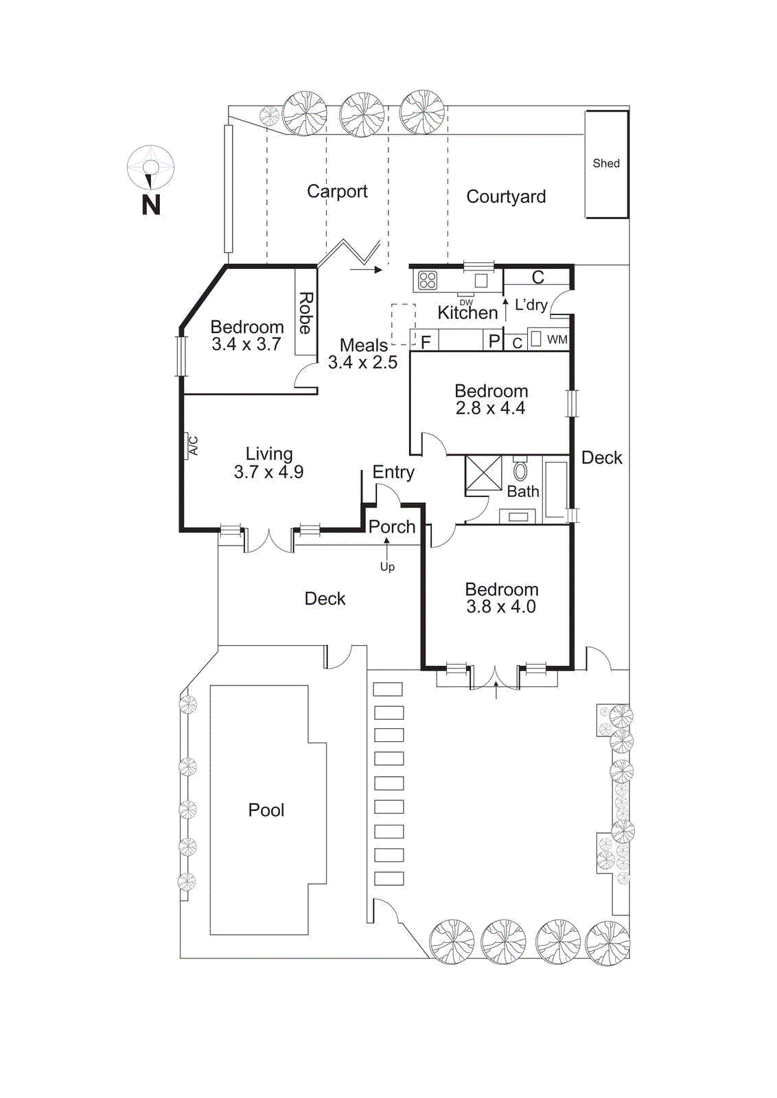 1/64 Latham Street, Bentleigh East VIC 3165 - Floorplan