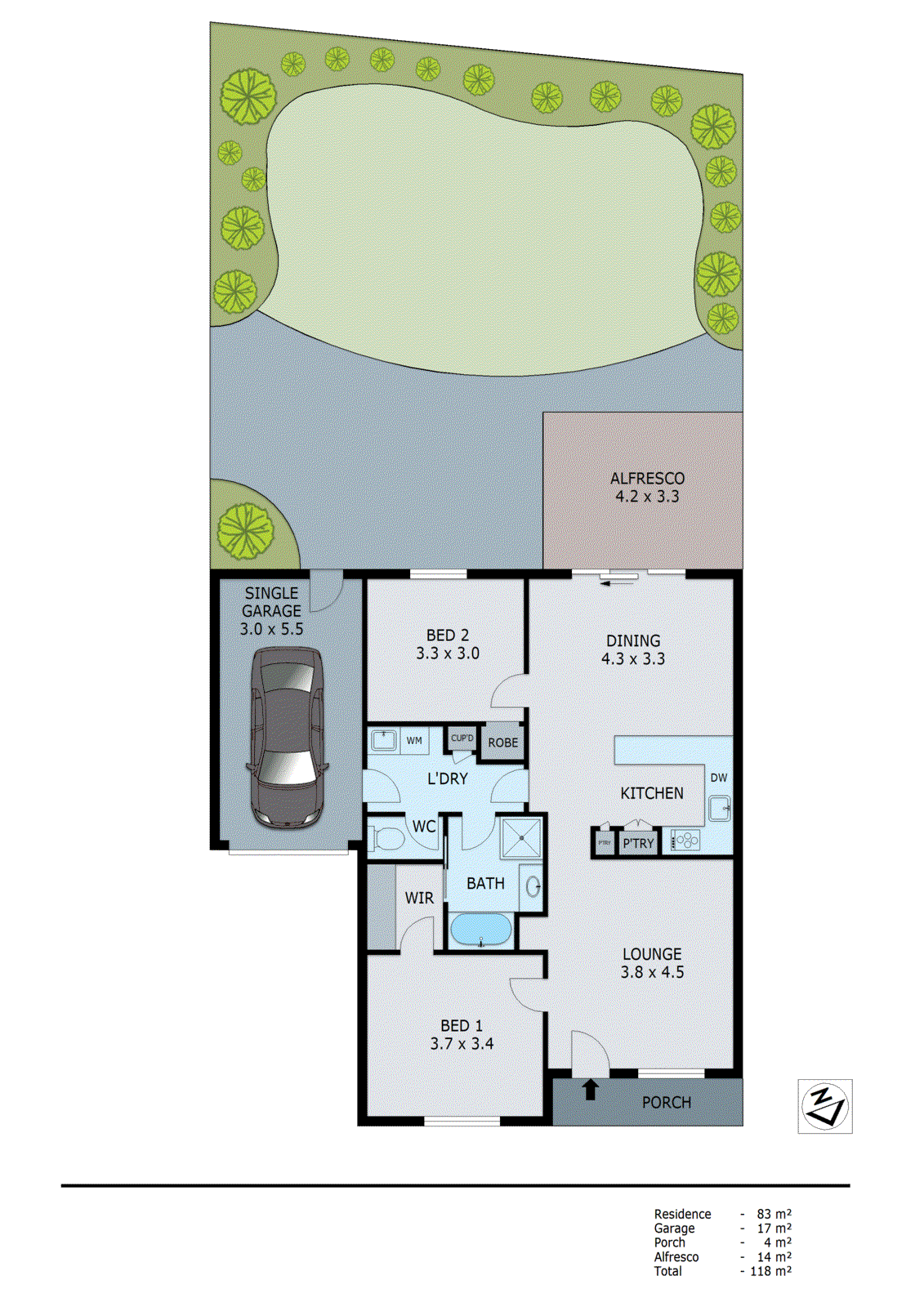 16/5 Mcintosh Court, Aspendale Gardens VIC 3195 - Floorplan