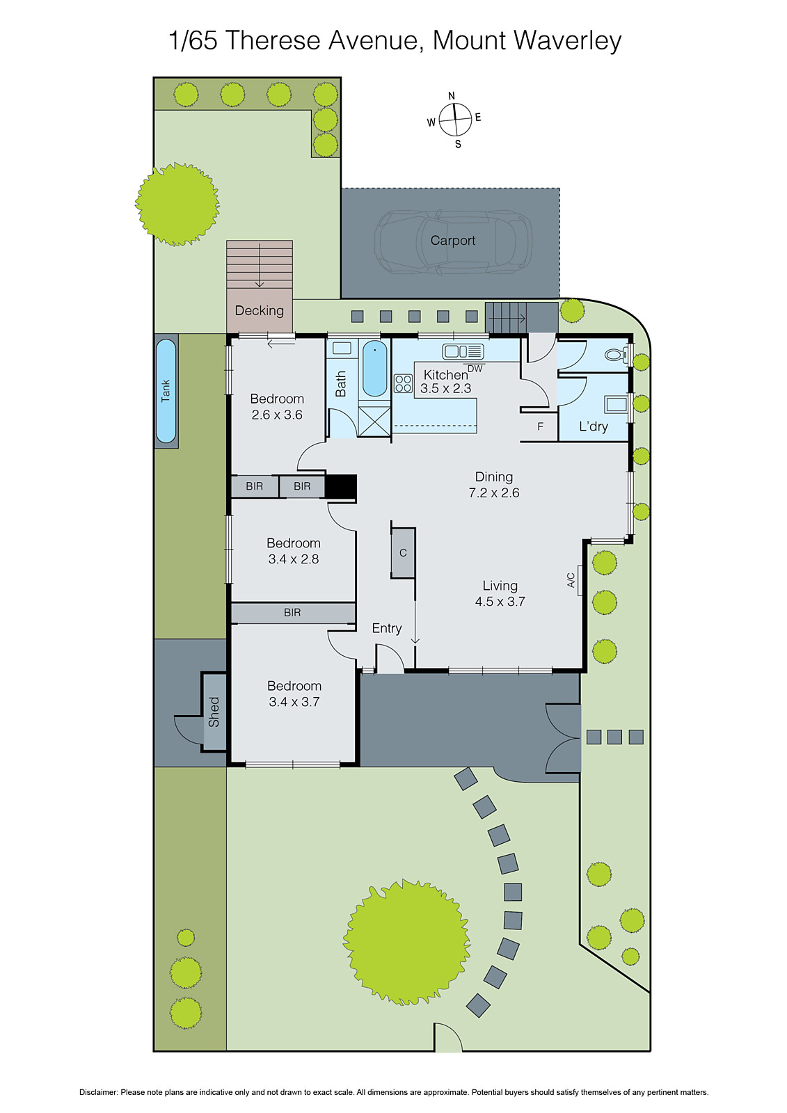 1/65 Therese Avenue, Mount Waverley VIC 3149 - Floorplan