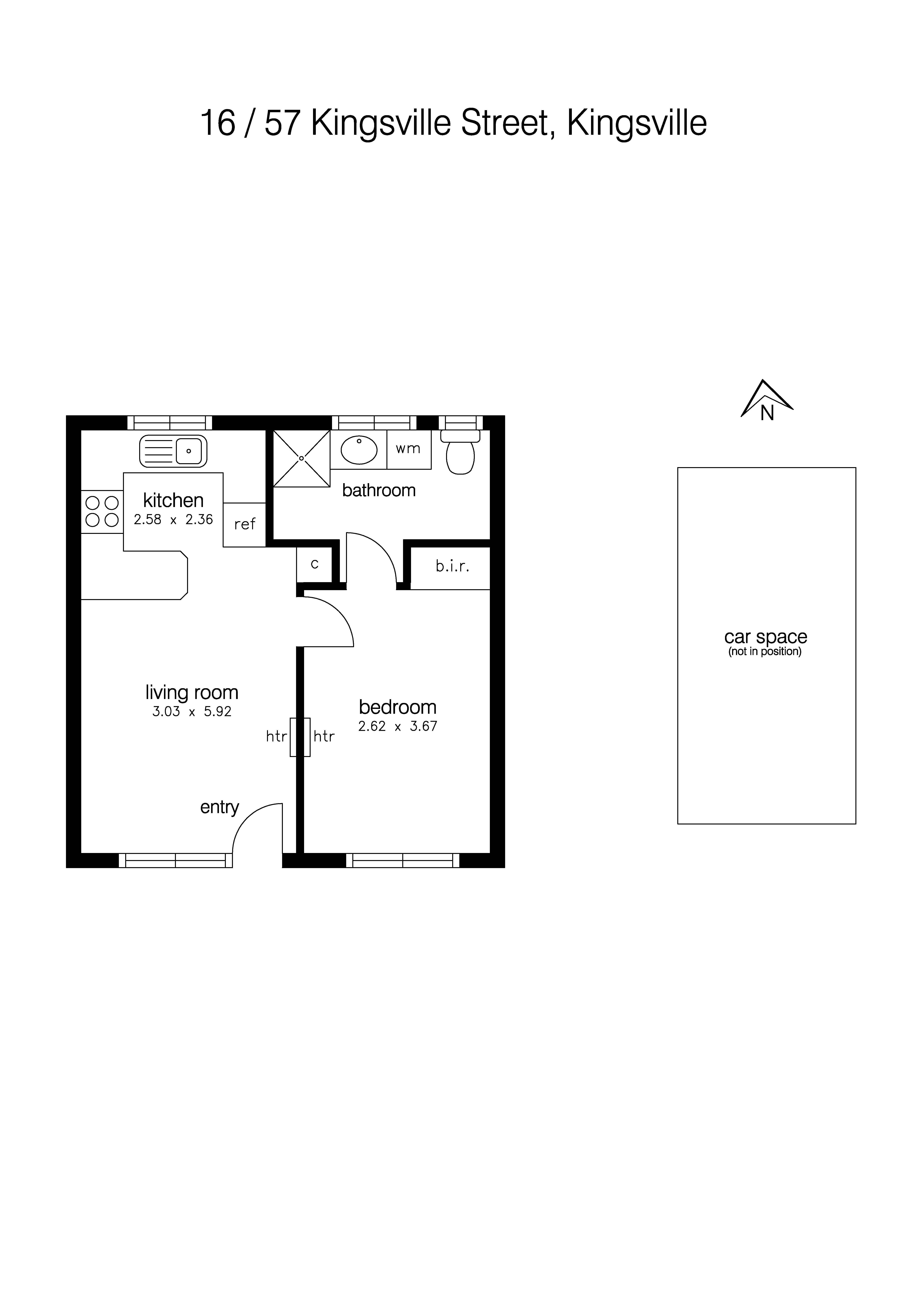 16/57 Kingsville Street, KINGSVILLE VIC 3012 - Floorplan