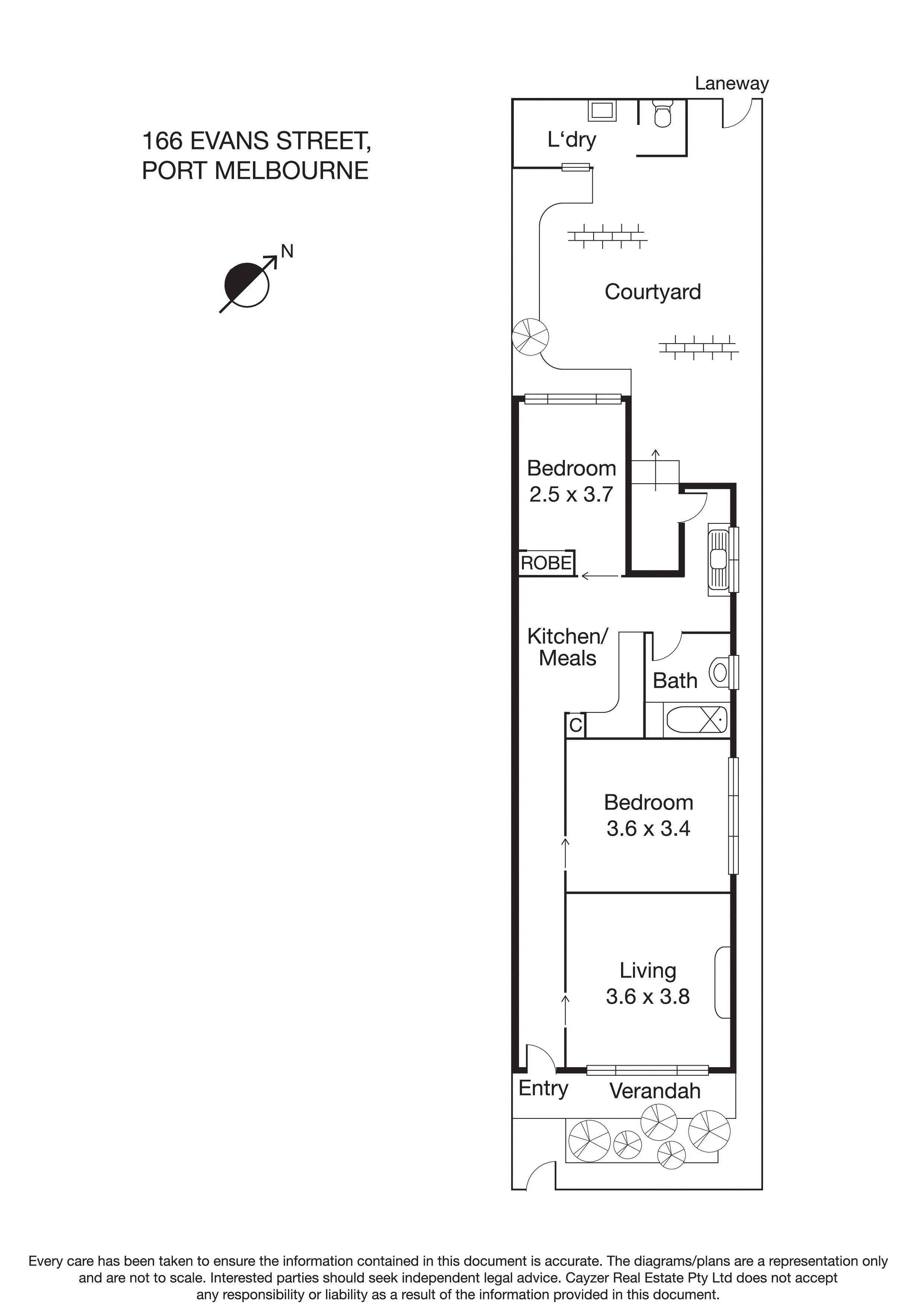 166 Evans Street, PORT MELBOURNE VIC 3207 - Floorplan