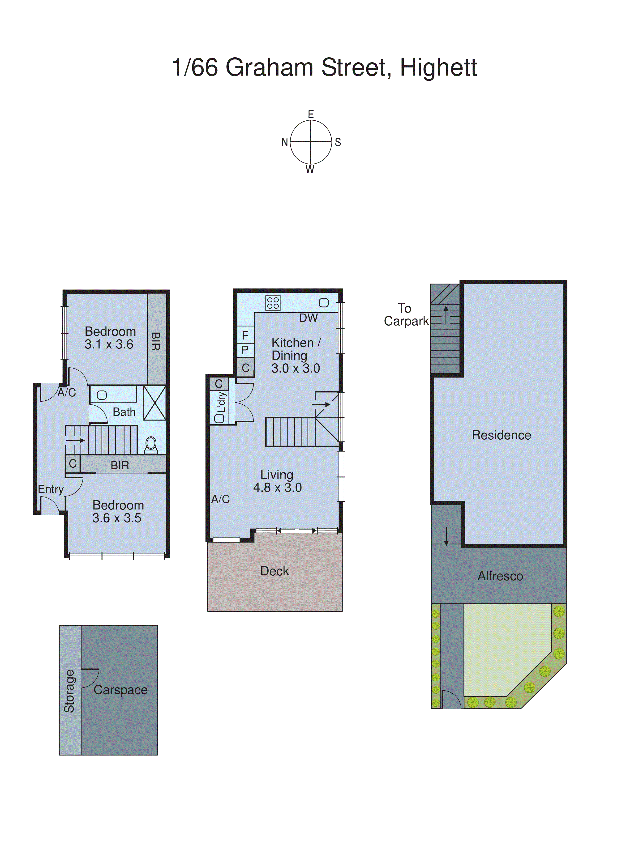 1/66 Graham Road, Highett VIC 3190 - Floorplan