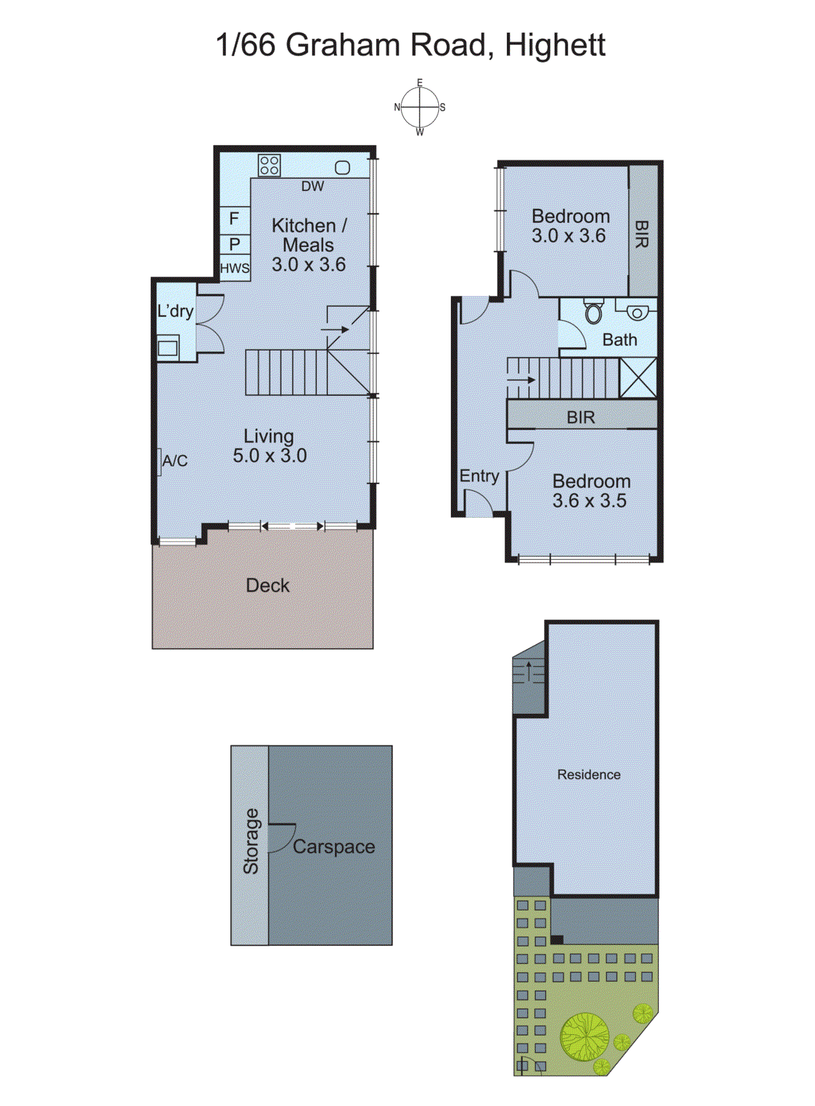 1/66 Graham Road, Highett VIC 3190 - Floorplan