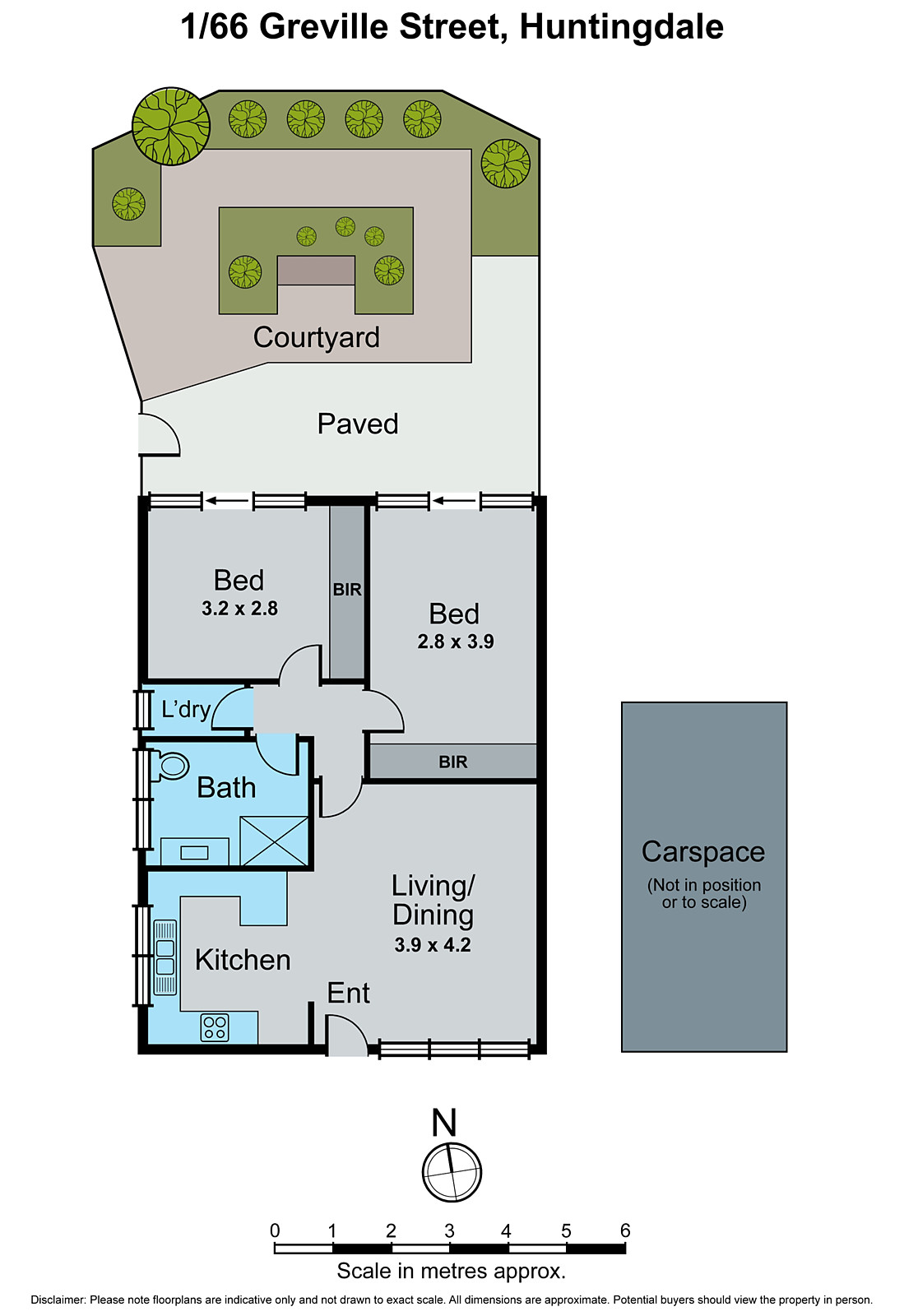 1/66 Greville Street, Huntingdale VIC 3166 - Floorplan