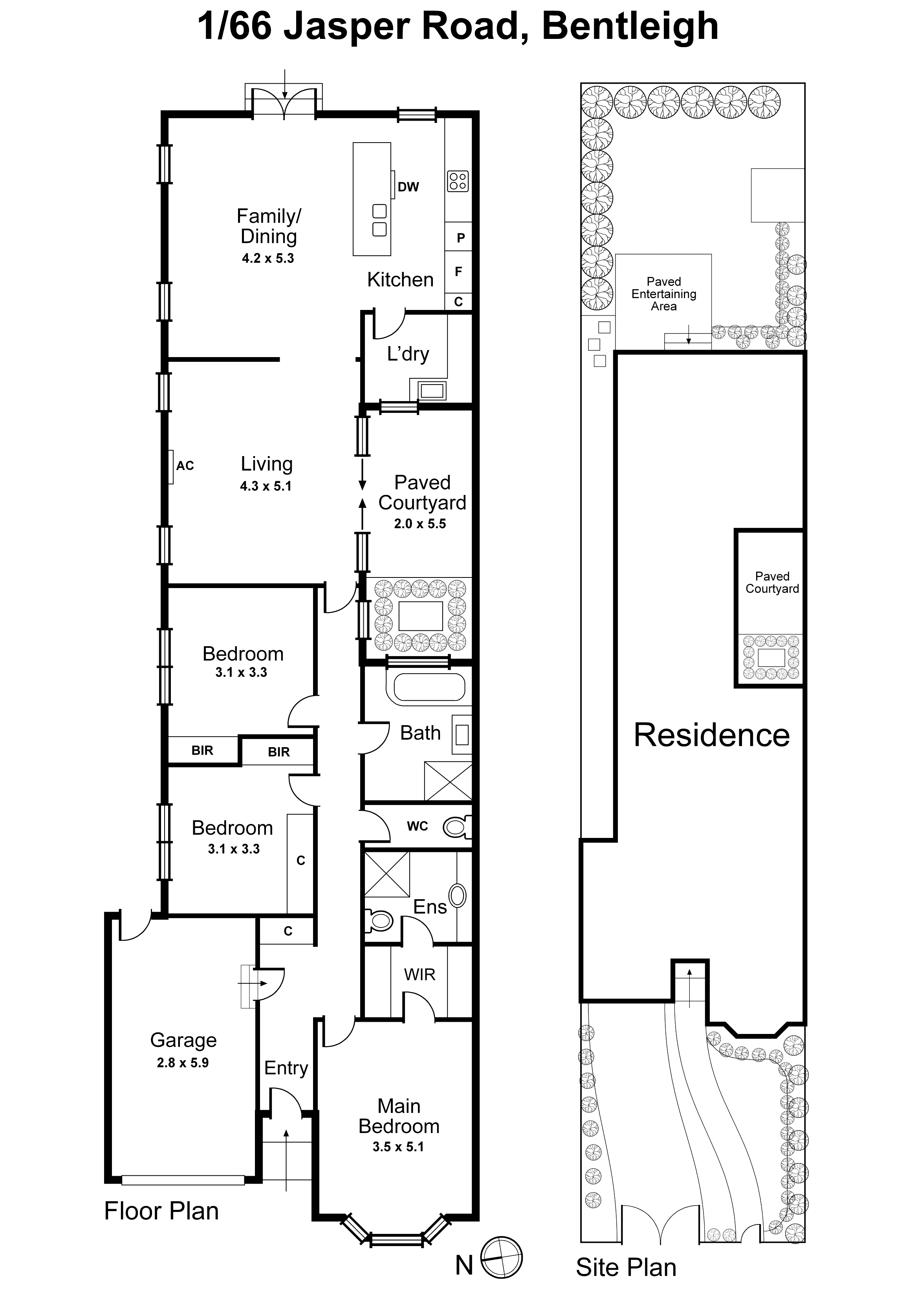 1/66 Jasper Road, Bentleigh VIC 3204 - Floorplan