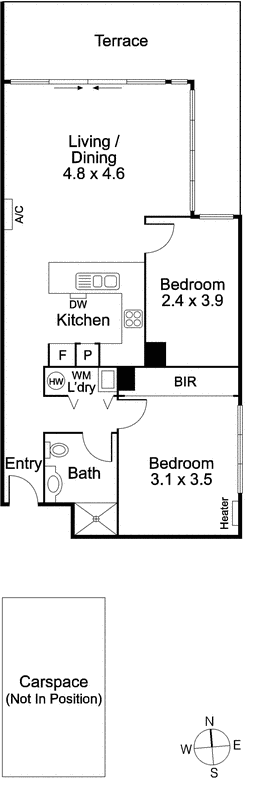 16/69 Wellington Street, St Kilda VIC 3182 - Floorplan