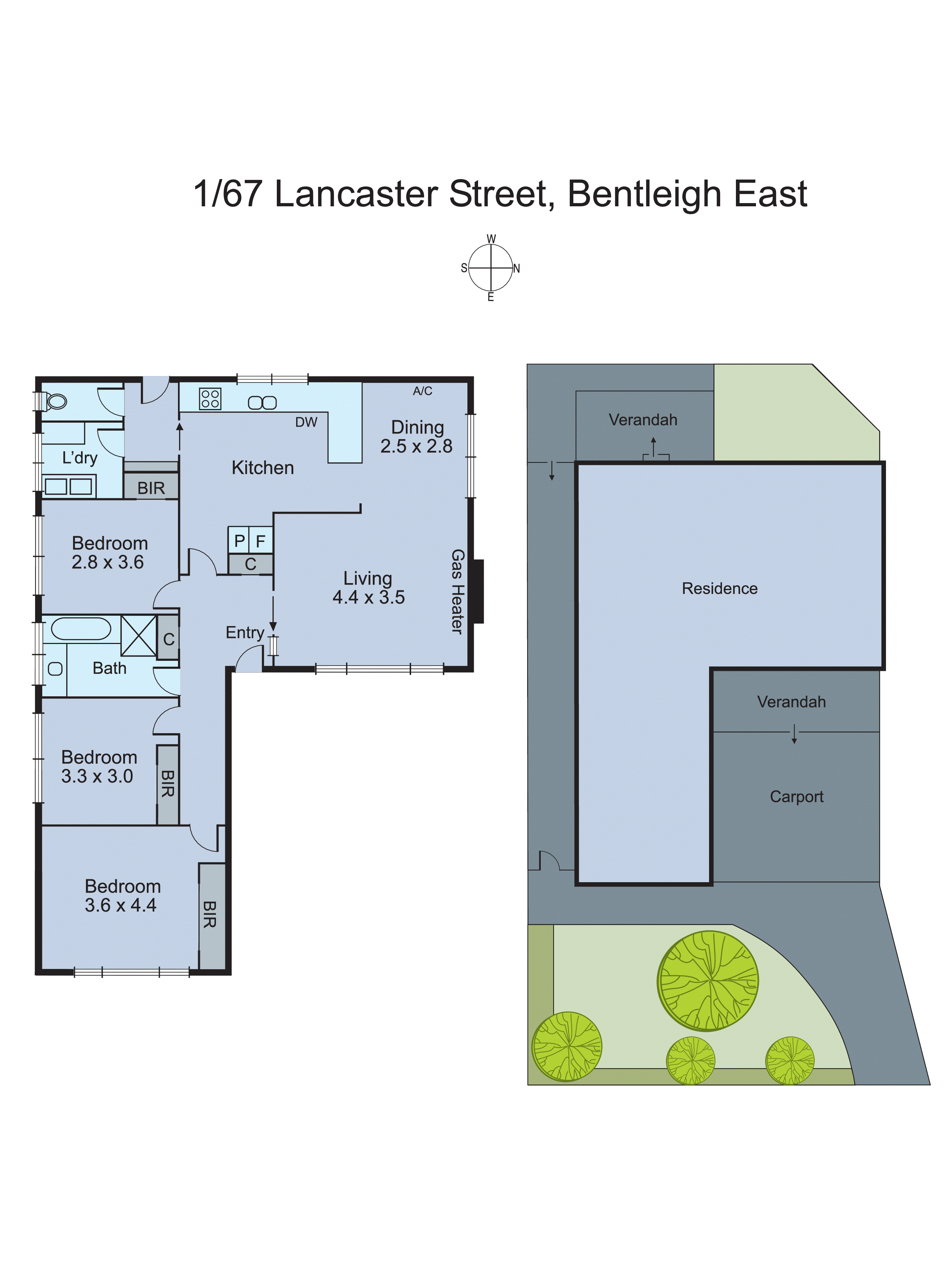 1/67 Lancaster Street, Bentleigh East VIC 3165 - Floorplan