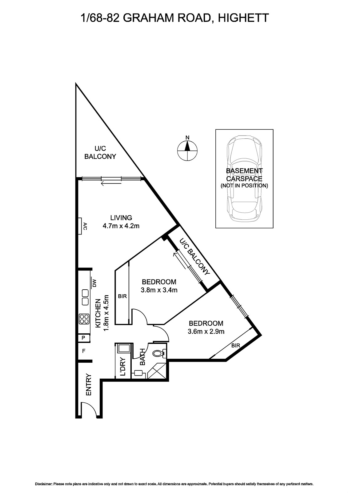 1/68-82 Graham Road, Highett VIC 3190 - Floorplan