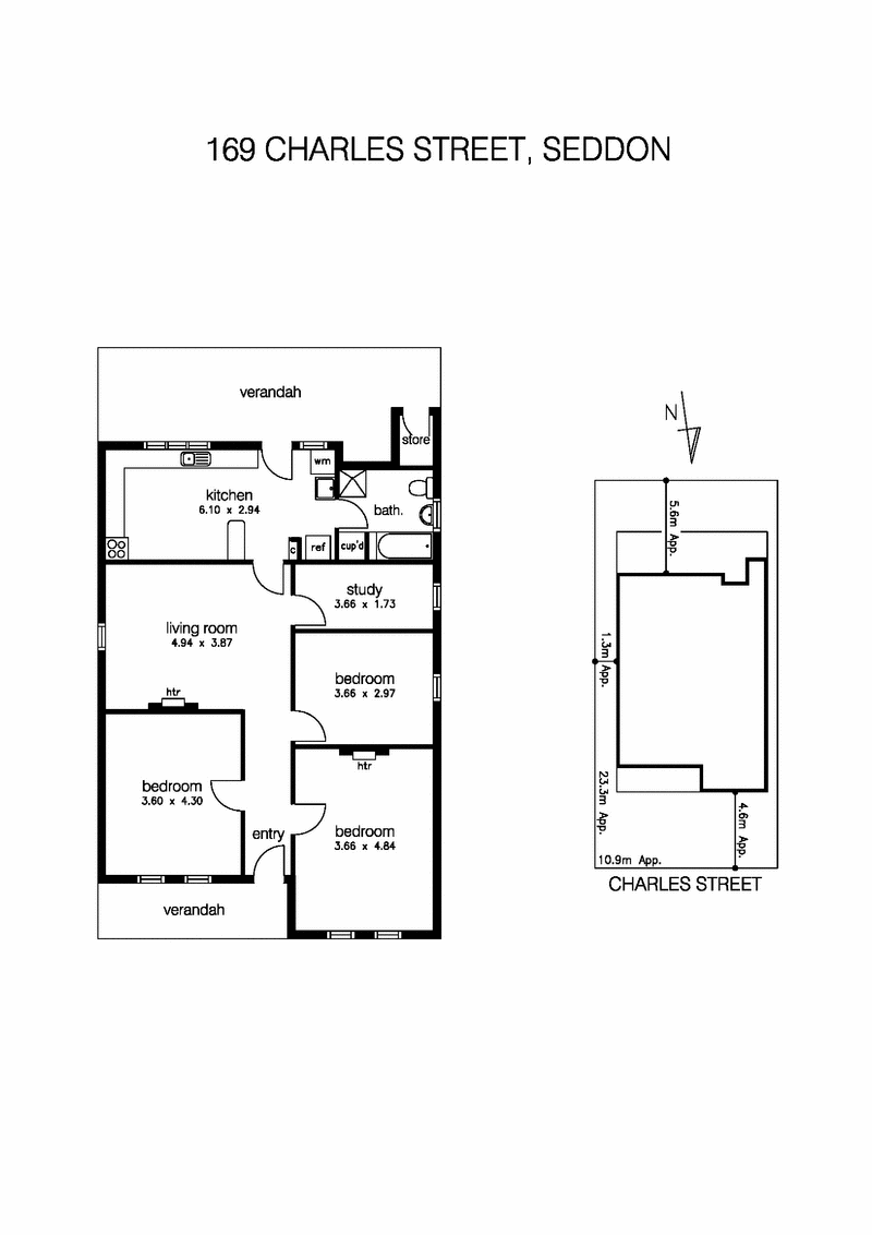 169 Charles Street, SEDDON VIC 3011 - Floorplan