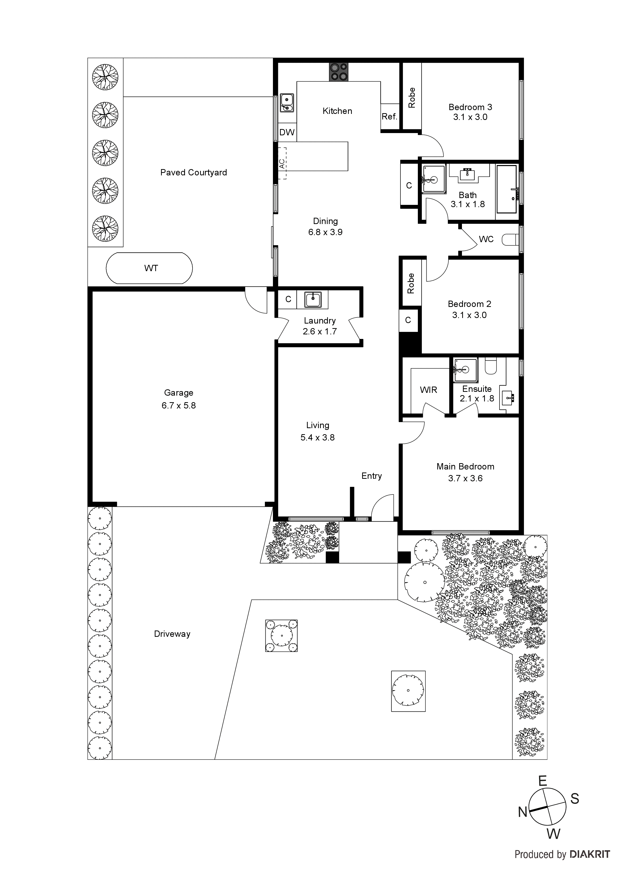 1/69 Kirkwood Avenue, Seaford VIC 3198 - Floorplan