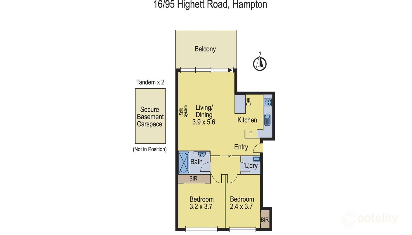 16/95 Highett Road, HAMPTON VIC 3188 - Floorplan
