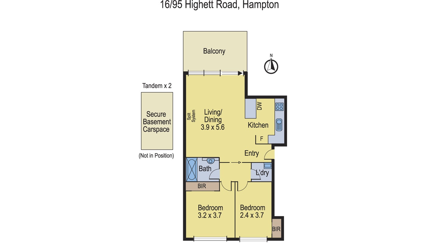 16/95 Highett Road, HAMPTON VIC 3188 - Floorplan
