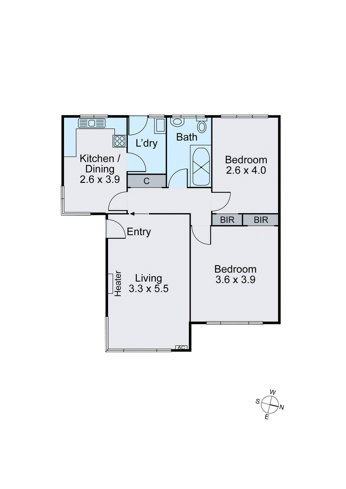 1/697 Warrigal Road, Bentleigh East VIC 3165 - Floorplan