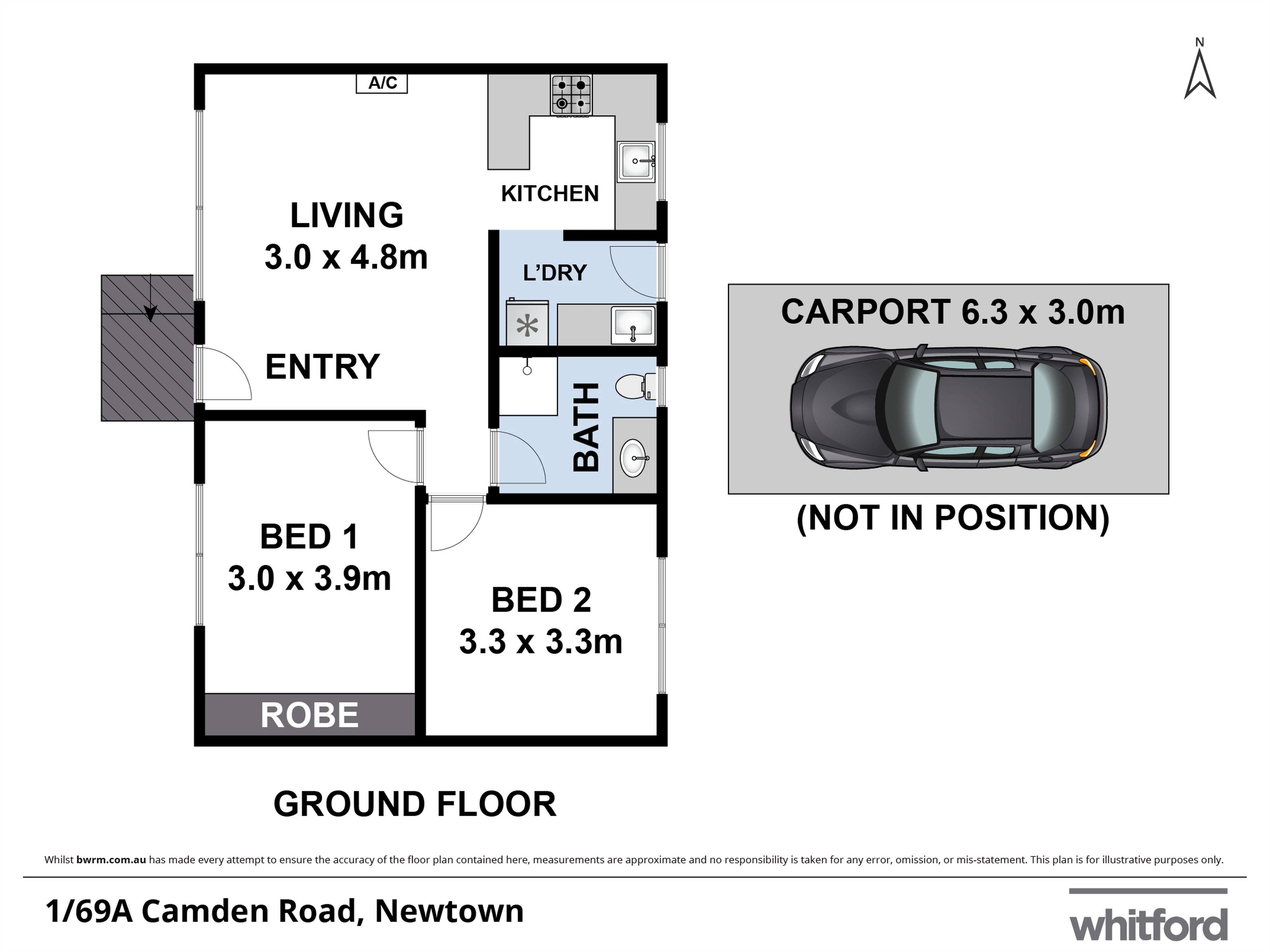 1/69A Camden Road, Newtown
