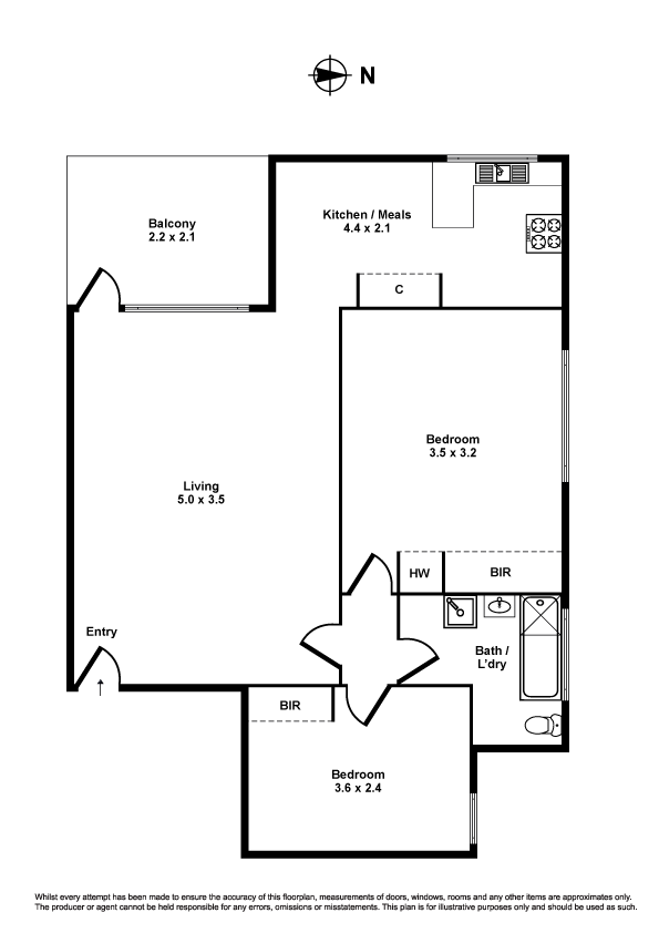 1/7-9 Eldridge Street, Footscray VIC 3011 - Floorplan