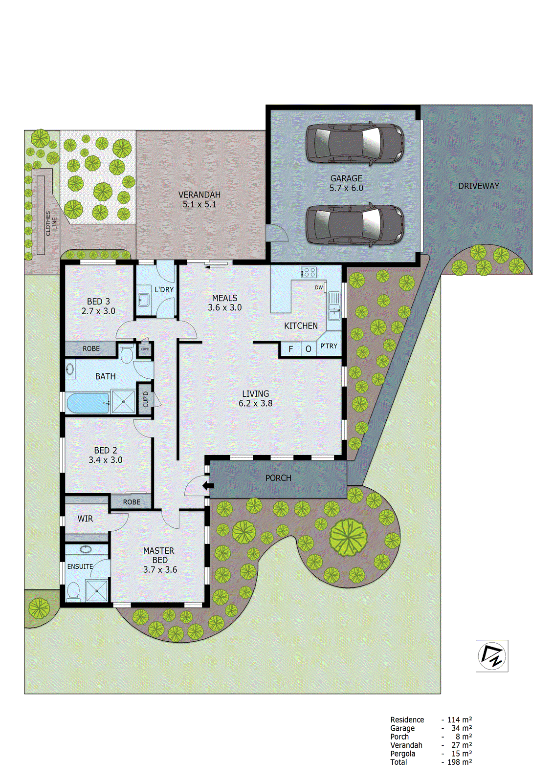 17 Albert Place, Dingley Village VIC 3172 - Floorplan