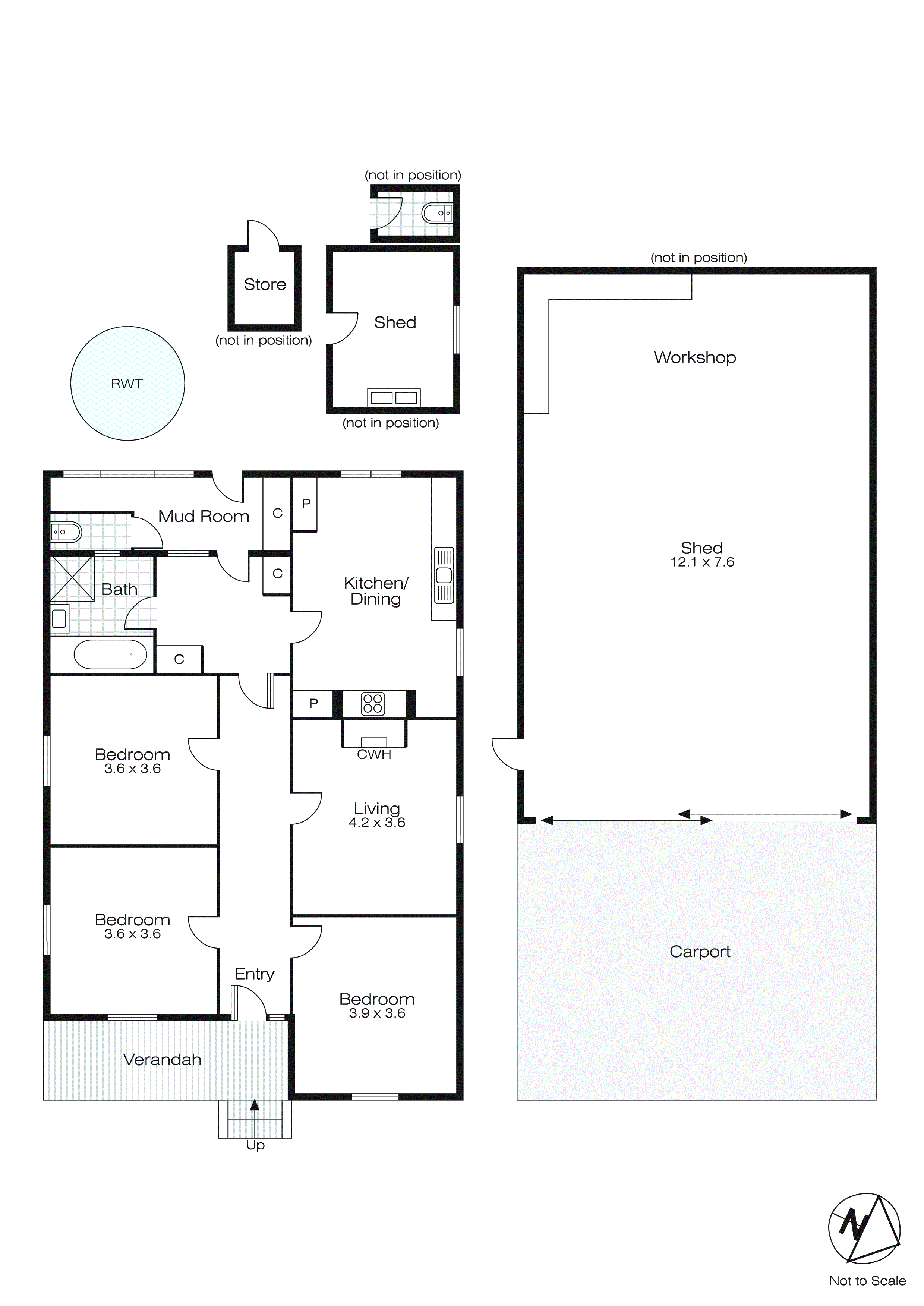 17 Back Raglan Road, Beaufort VIC 3373 - Floorplan