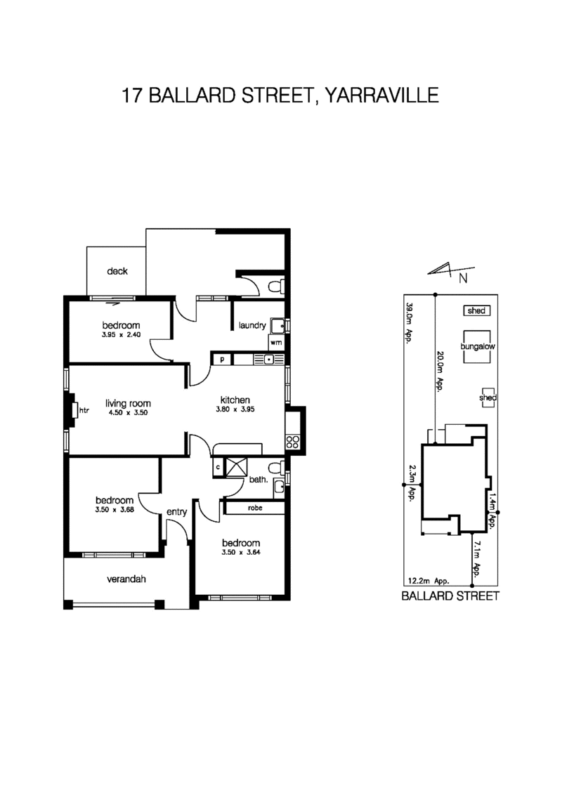 17 Ballard Street, YARRAVILLE VIC 3013 - Floorplan