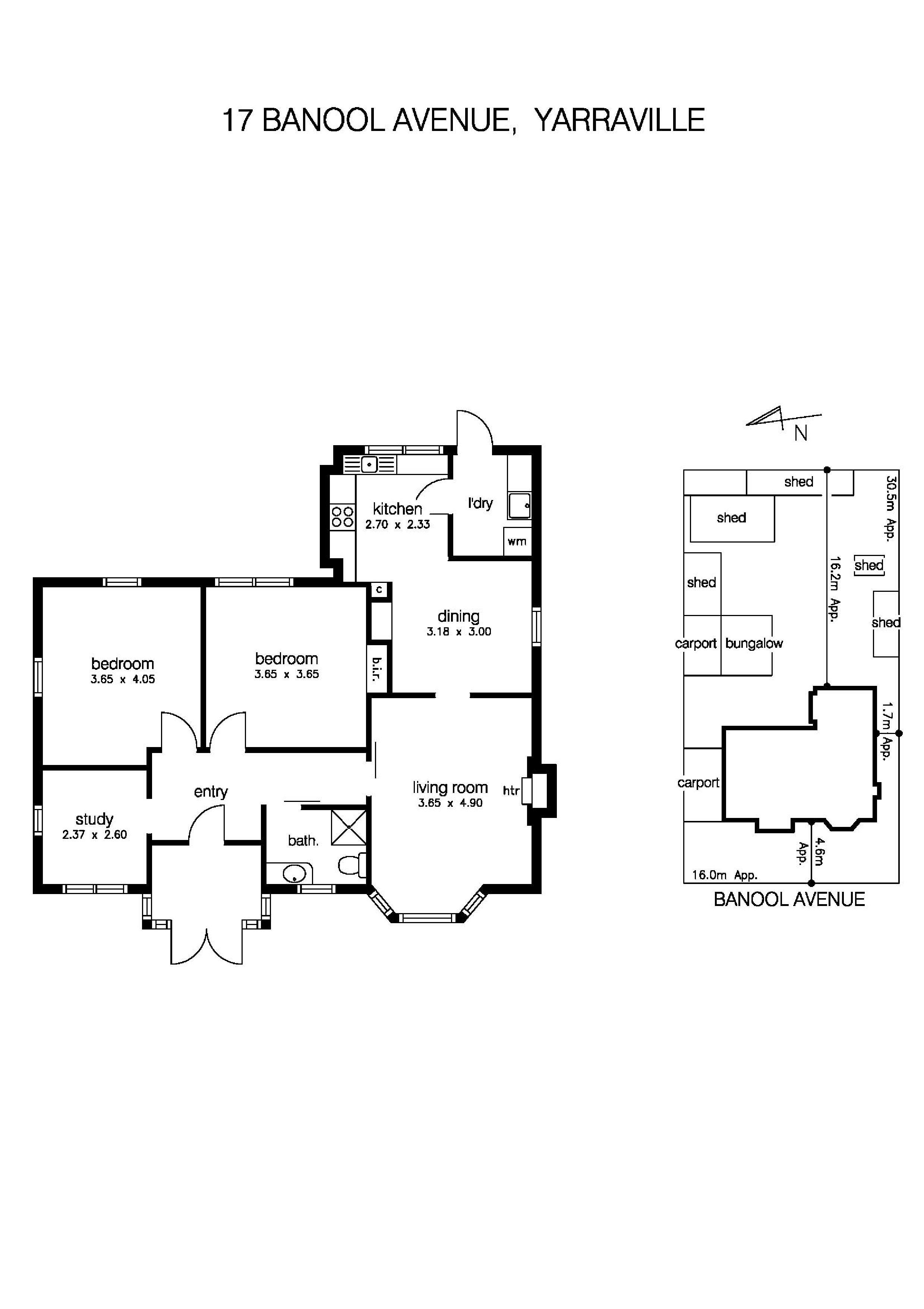 17 Banool Avenue, YARRAVILLE VIC 3013 - Floorplan