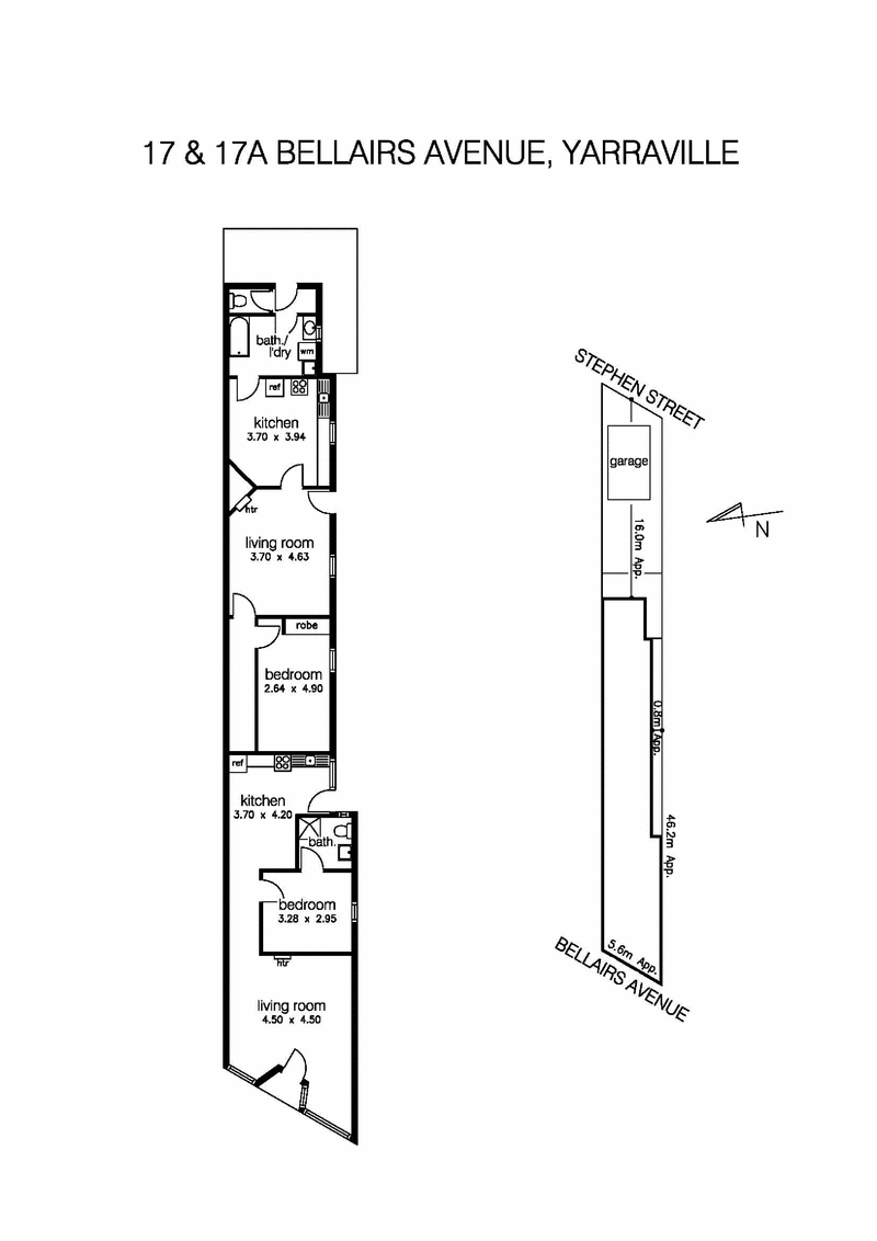 17 Bellairs Avenue, YARRAVILLE VIC 3013 - Floorplan