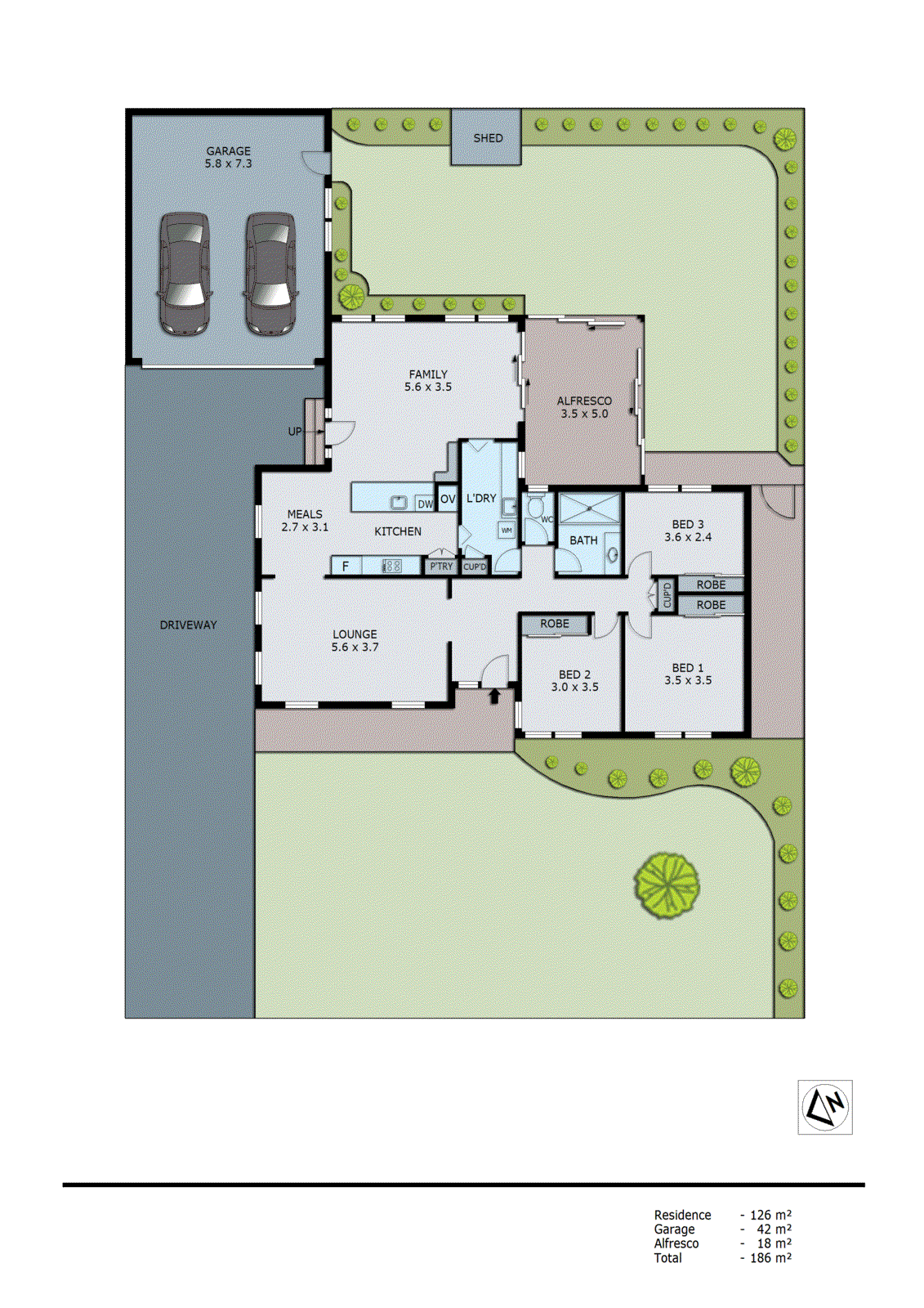 17 Malabar Court, Keysborough VIC 3173 - Floorplan