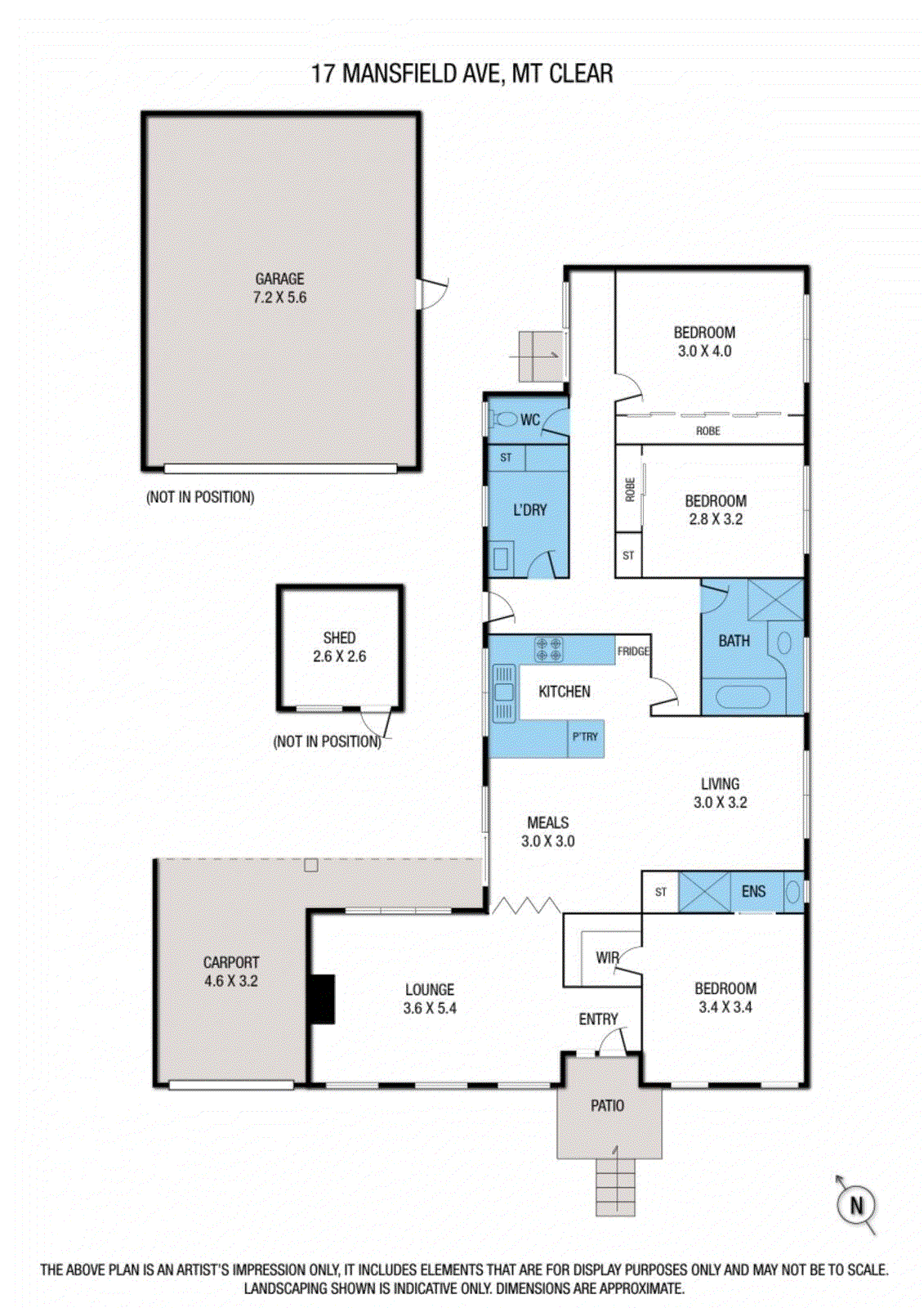 17 Mansfield Avenue, Mount Clear VIC 3350 - Floorplan