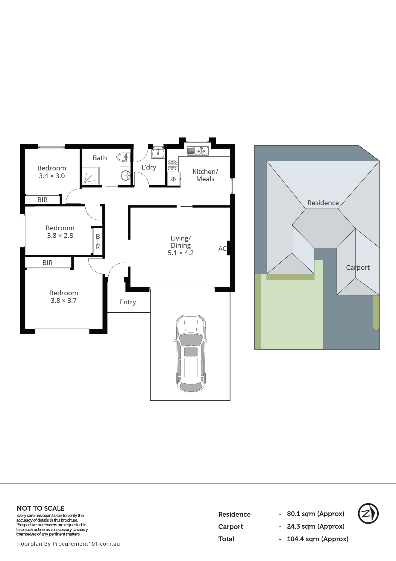 1/7 Neville Court, Springvale VIC 3171 - Floorplan