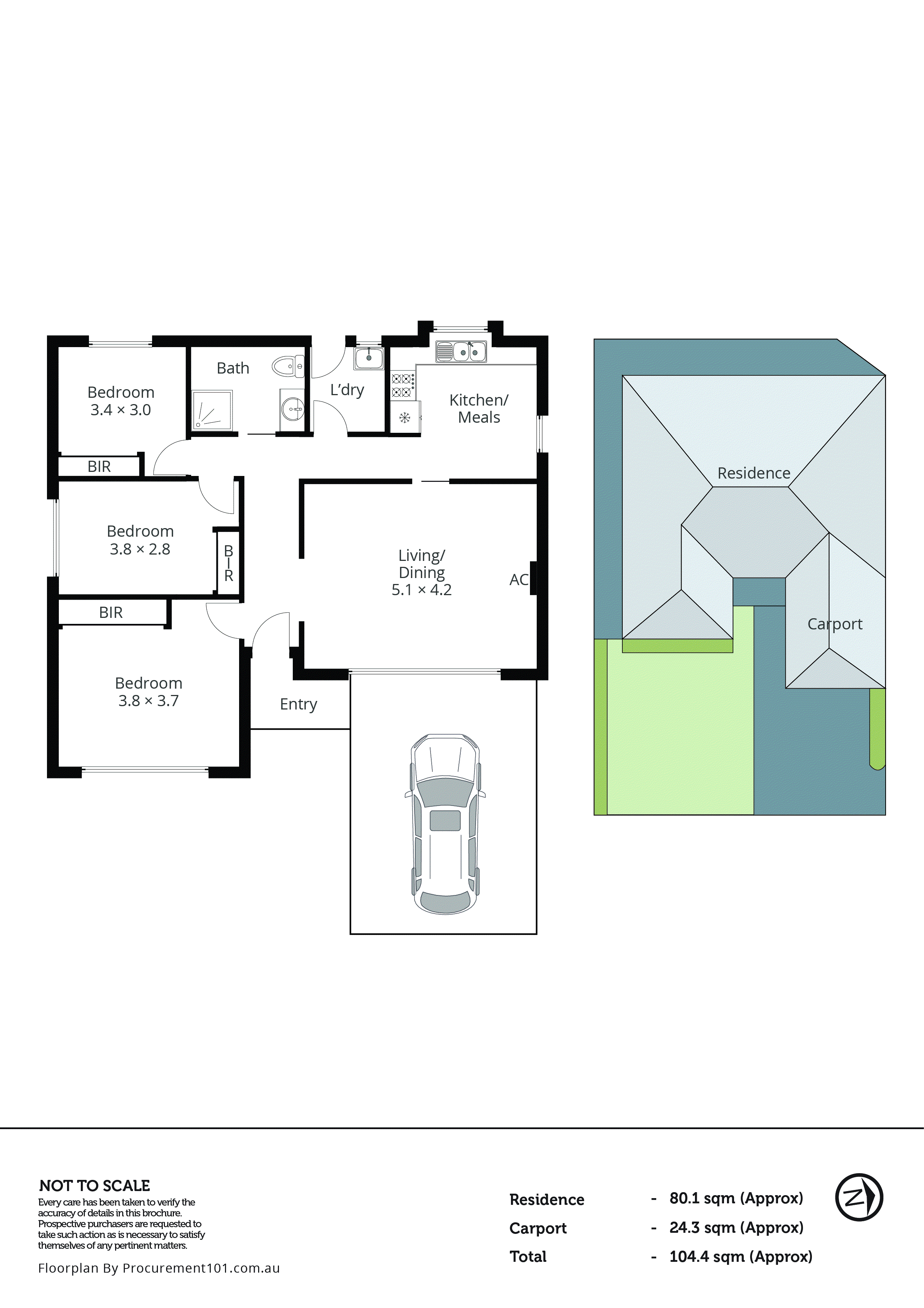 1/7 Neville Court, Springvale VIC 3171 - Floorplan