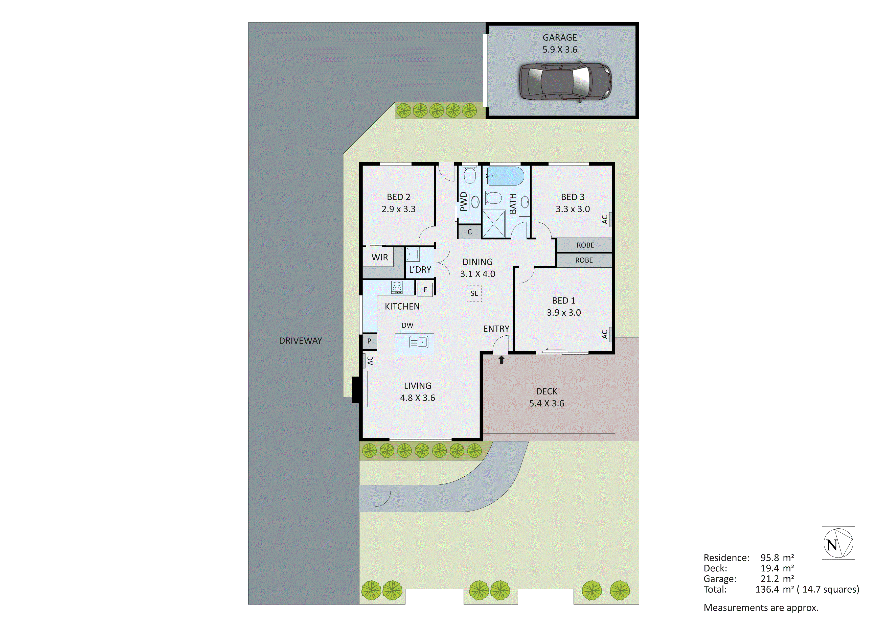 1/7 Newton Street, Seaford VIC 3198 - Floorplan