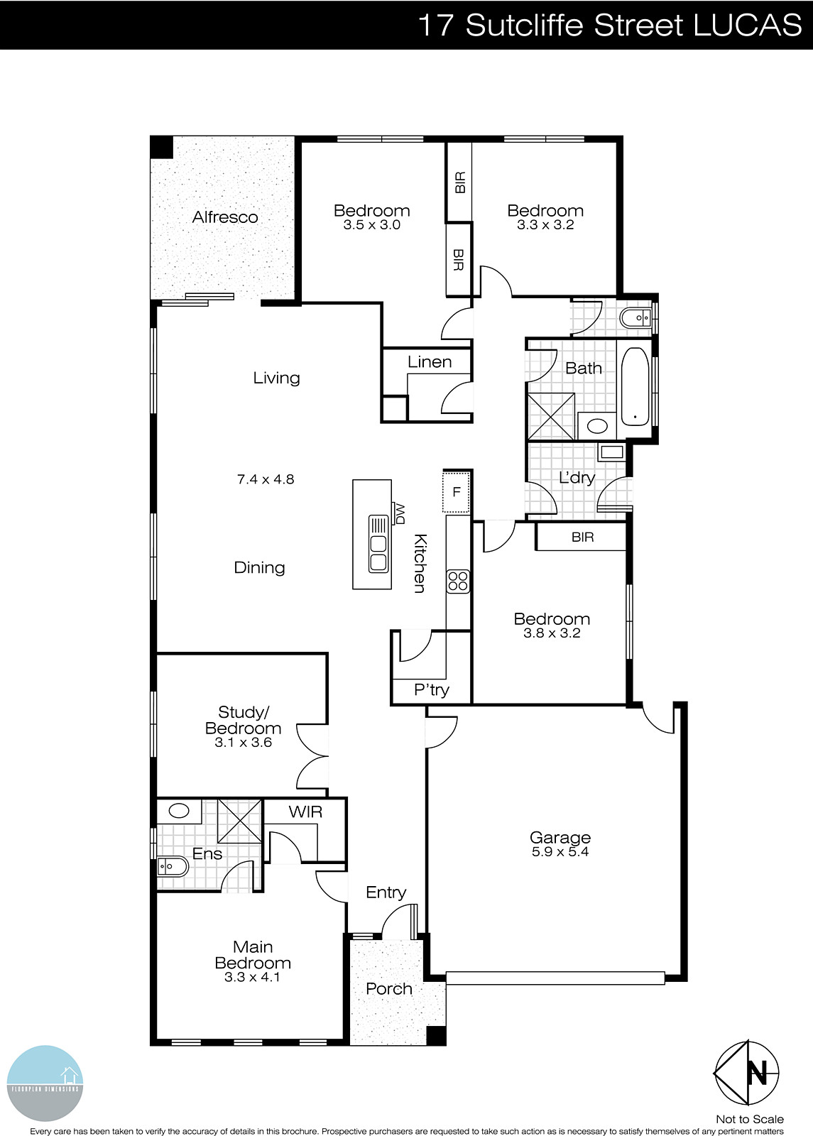 17 Sutcliffe Street, Lucas VIC 3350 - Floorplan