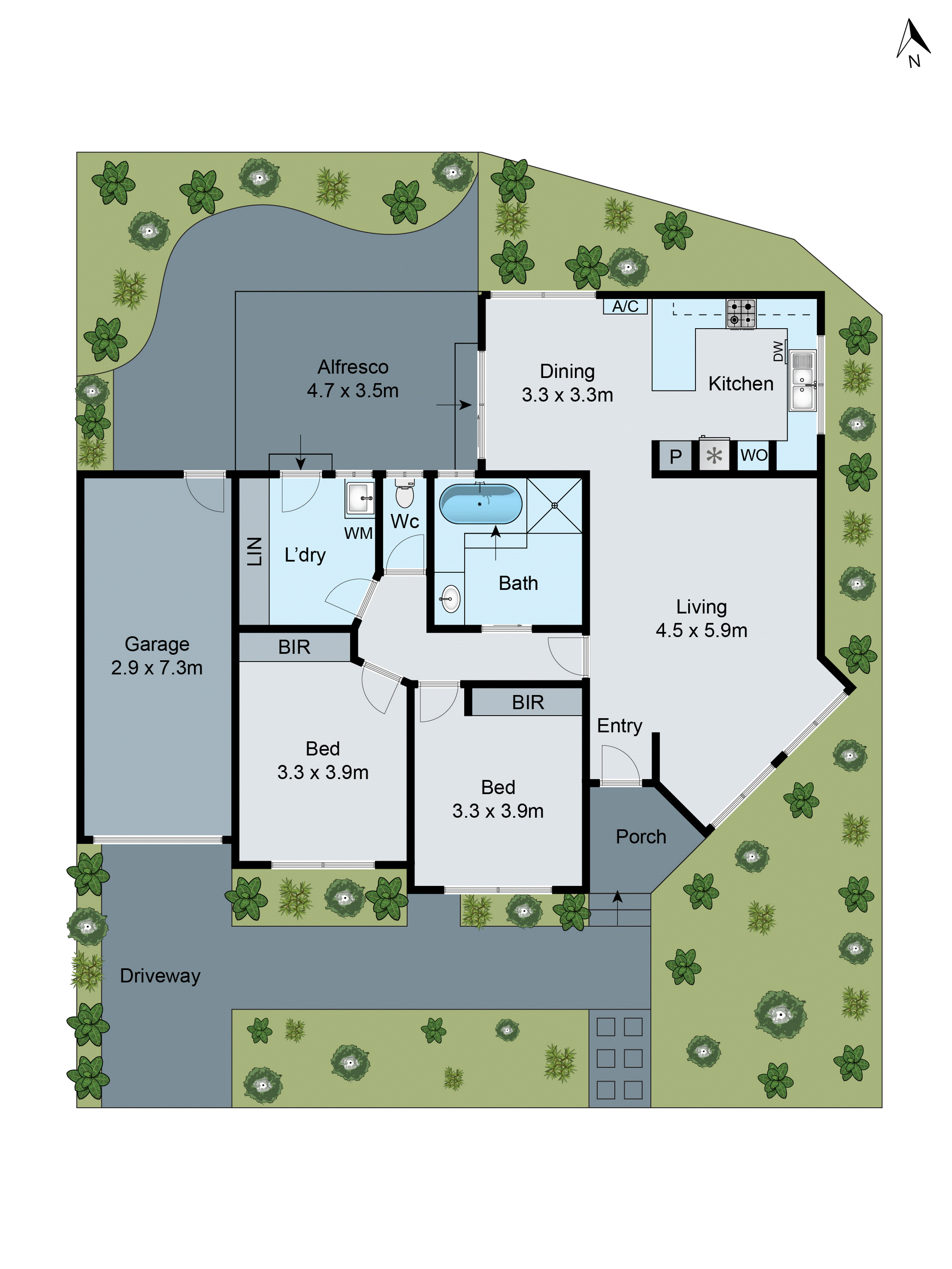 1/7 Victory Way, Highton VIC 3216 - Floorplan